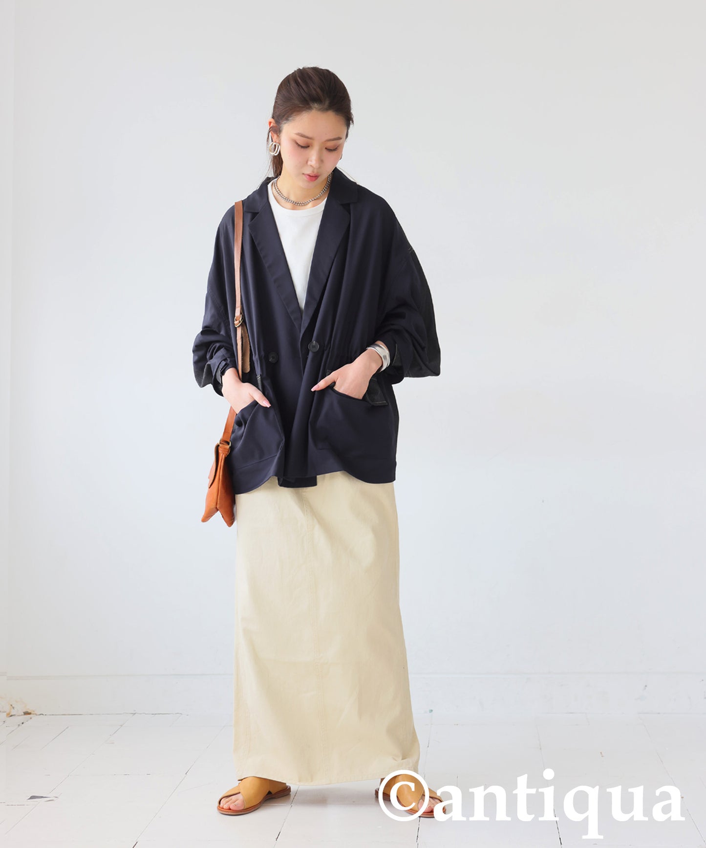 Denim Switching Jacket Ladies