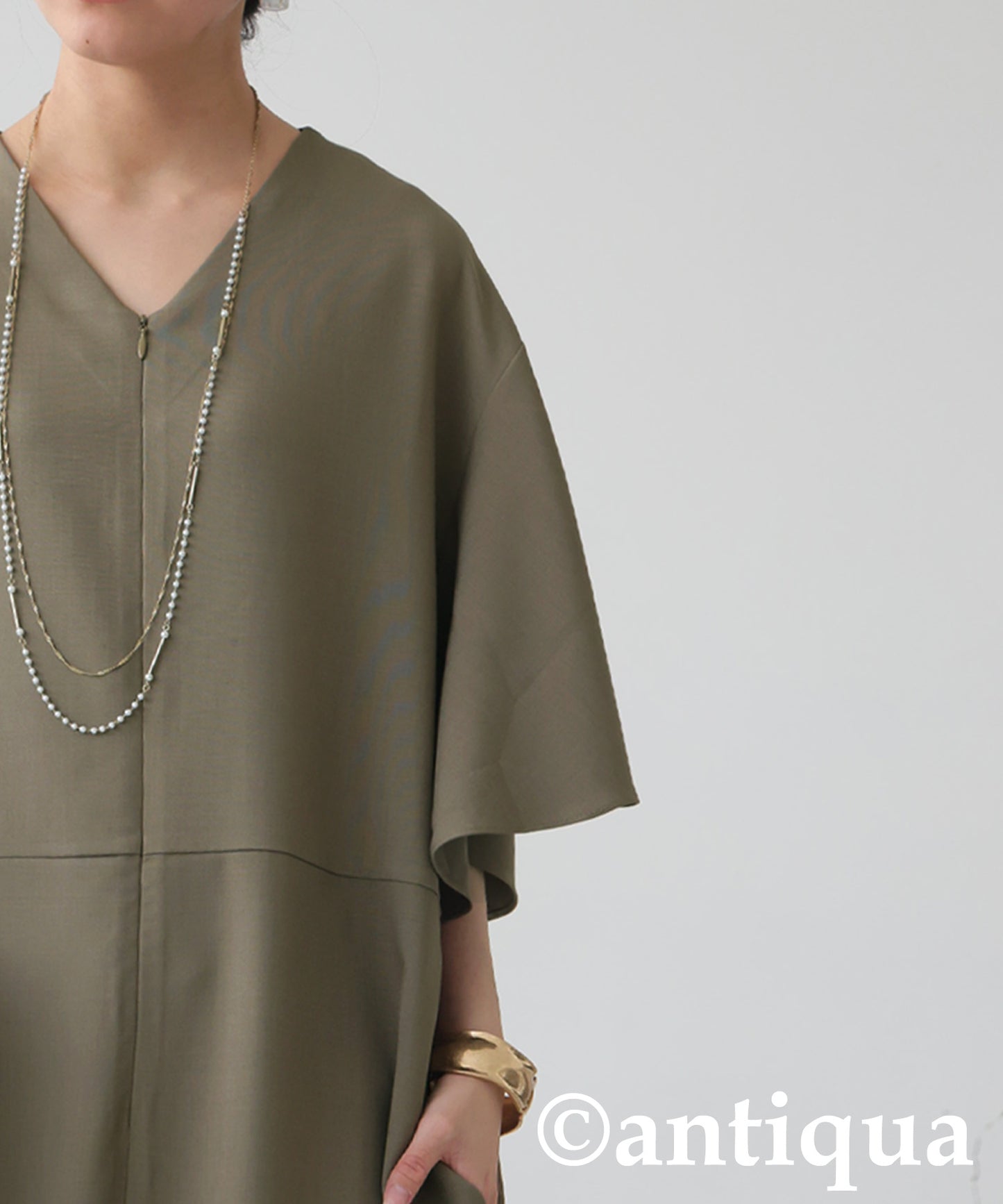 Ladies Wide Frill Sleeve Jumpsuit