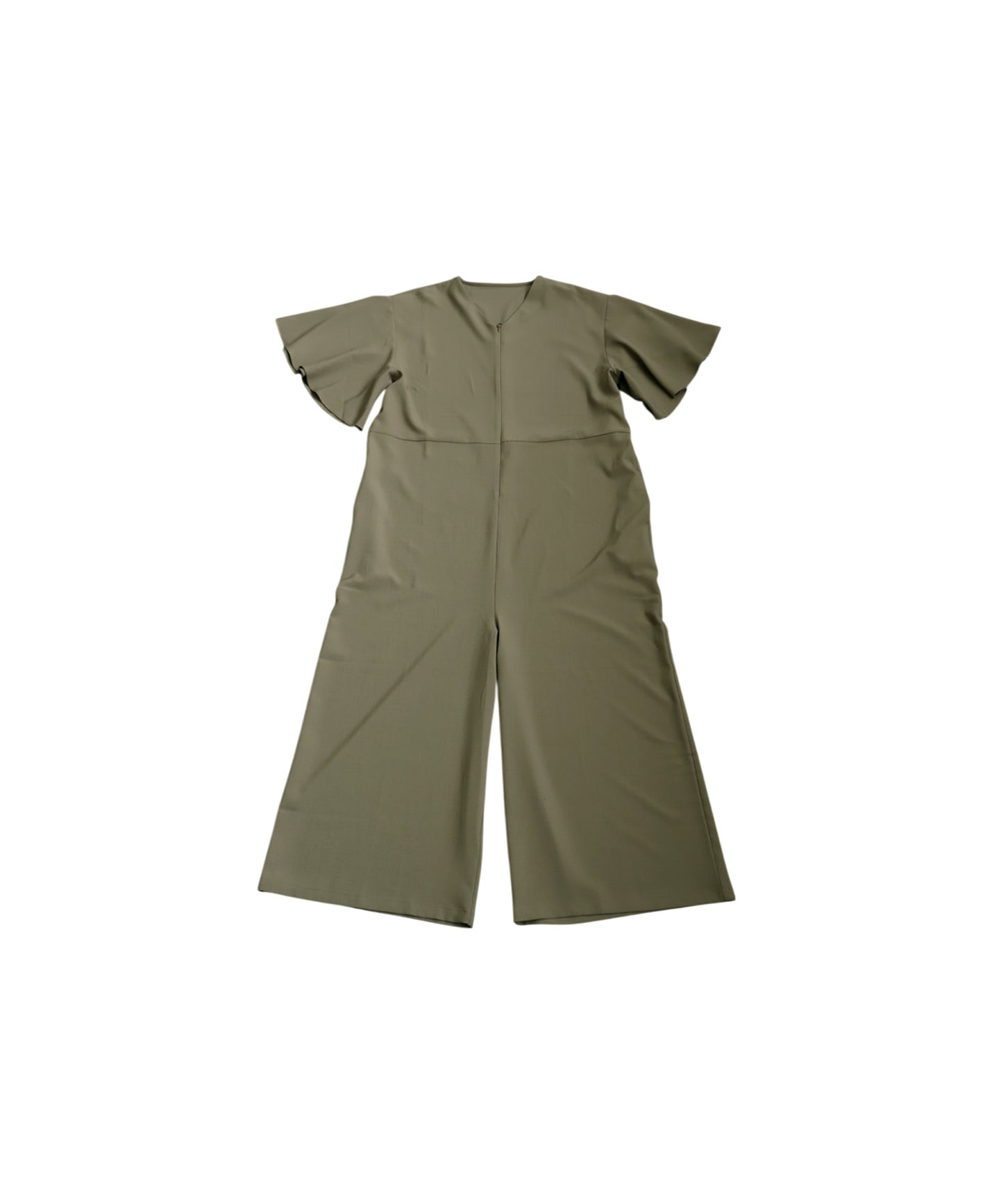 Ladies Wide Frill Sleeve Jumpsuit