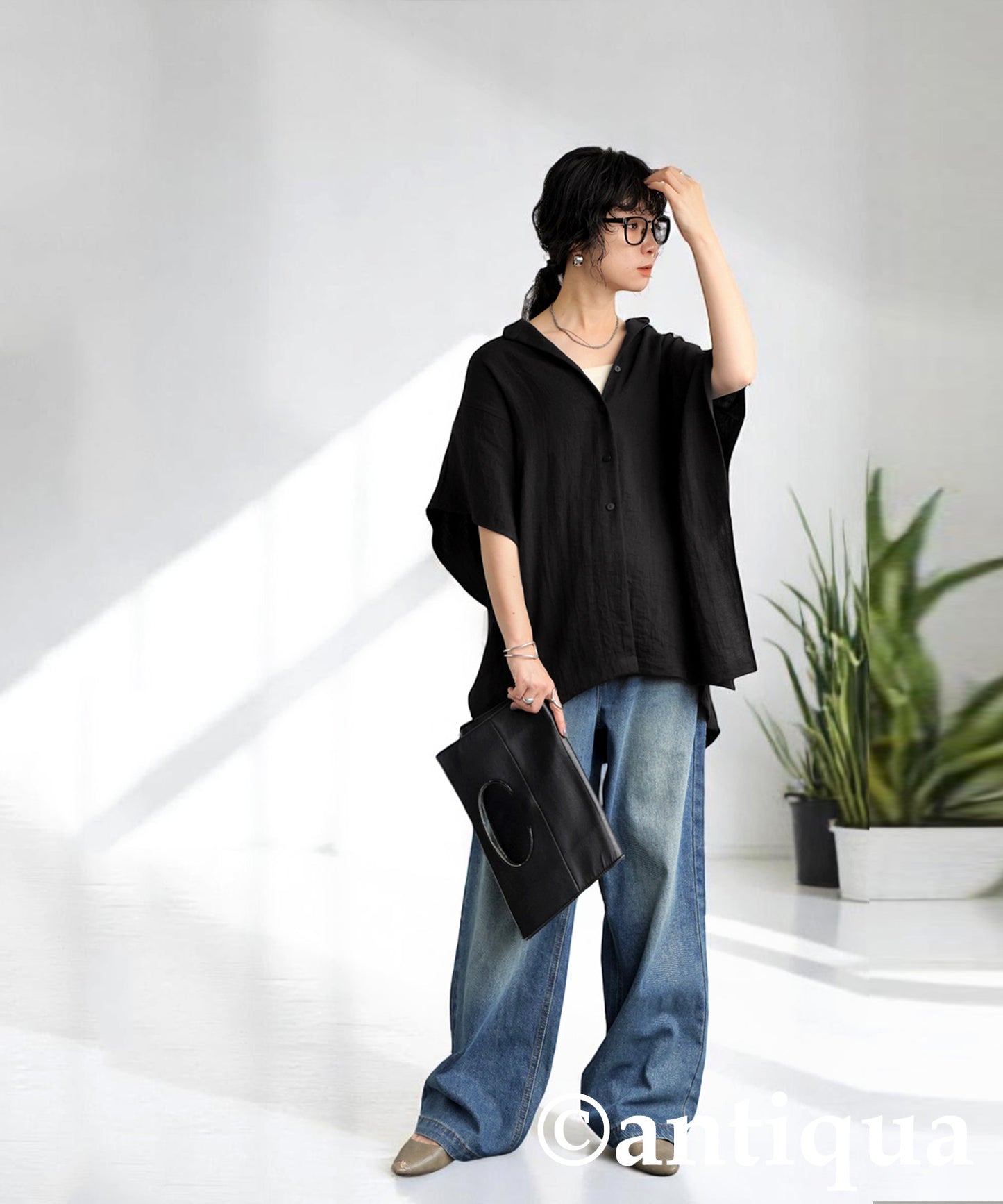 Ladies Linen Touch Top