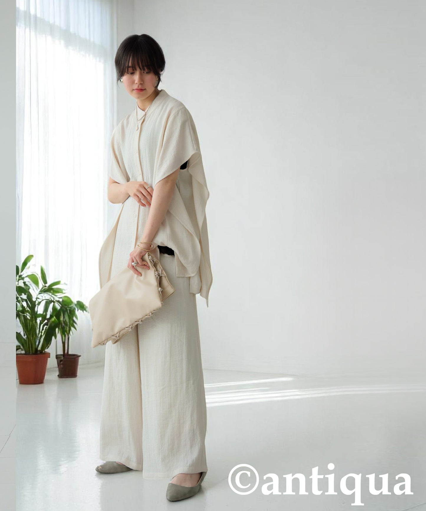 Ladies Linen Touch Top