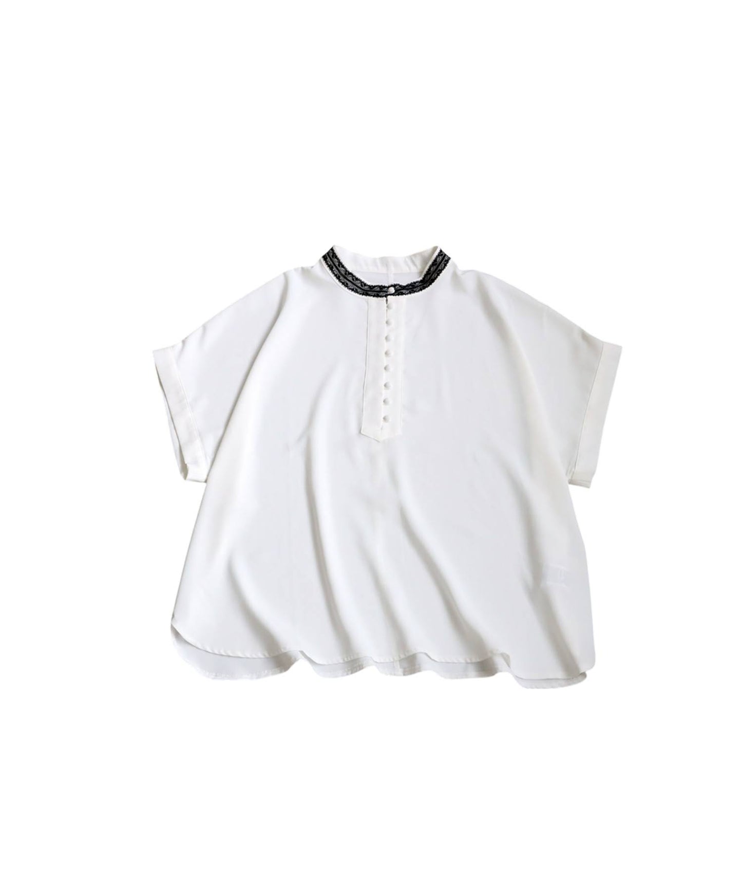 Ladies Lace Collar Dolman Top