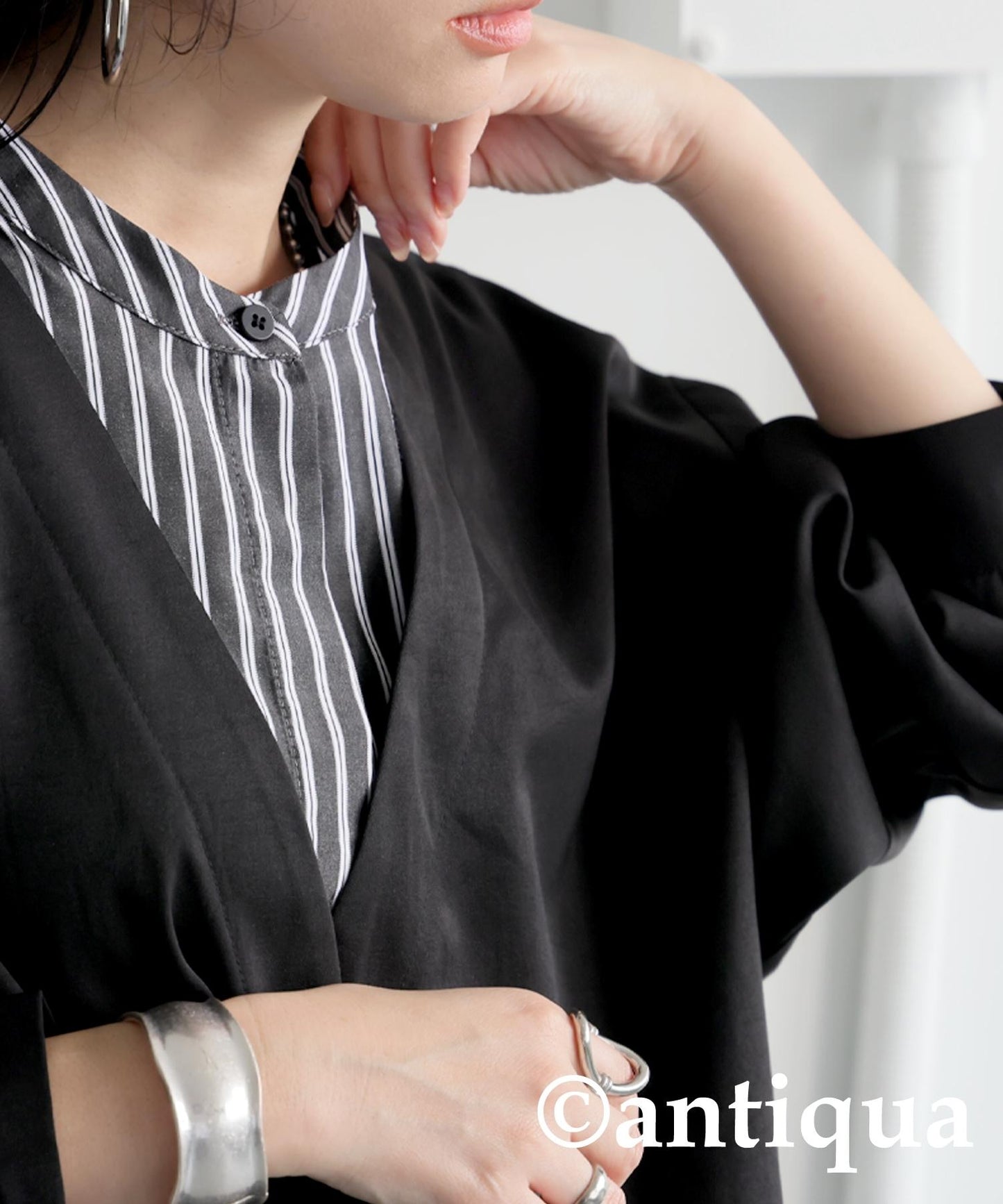 Ladies Fake Layered Shirt