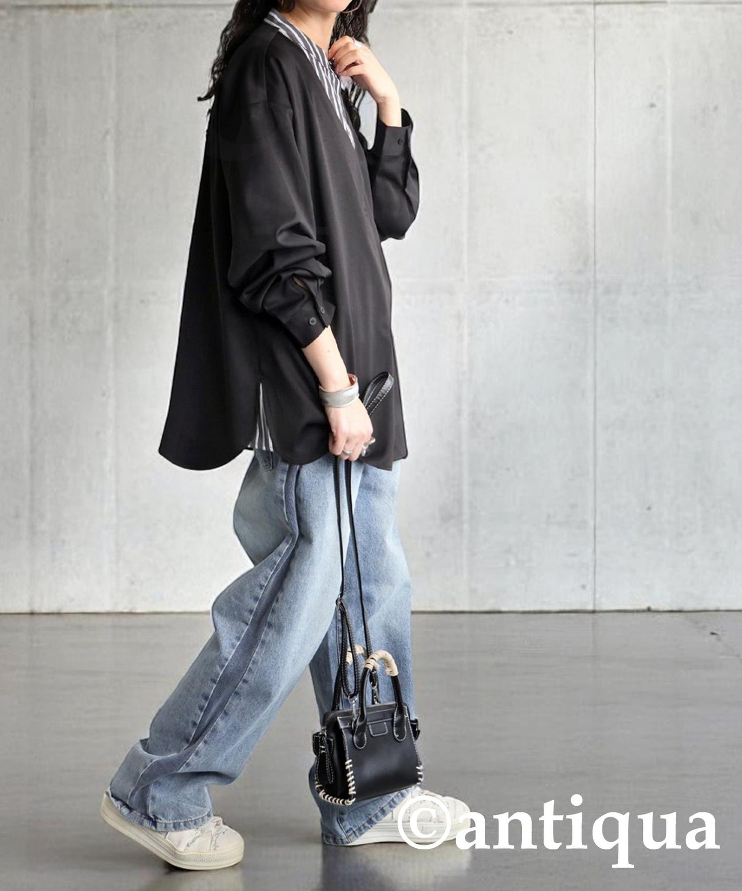 Ladies Fake Layered Shirt