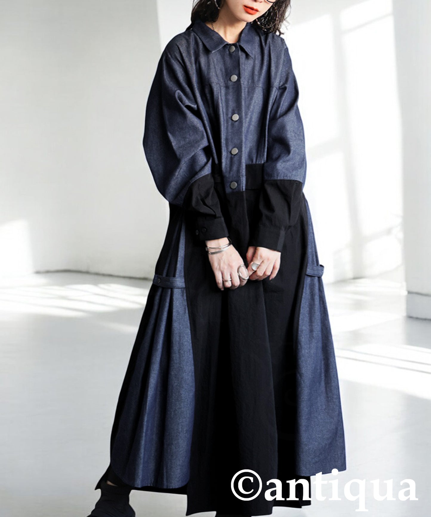 Denim Shirt Dress Ladies