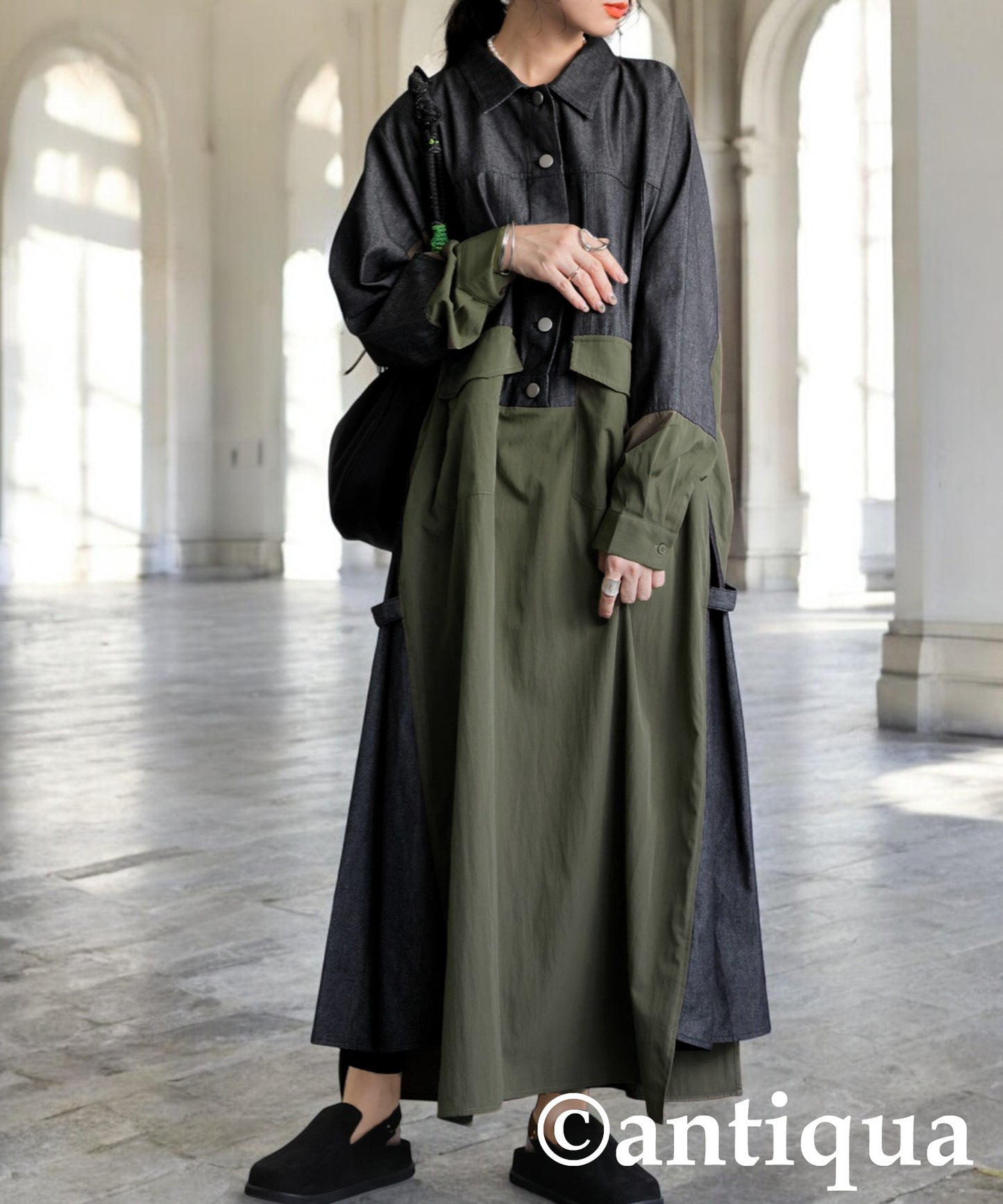 Denim Shirt Dress Ladies