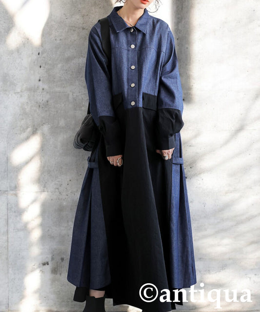 Denim Shirt Dress Ladies