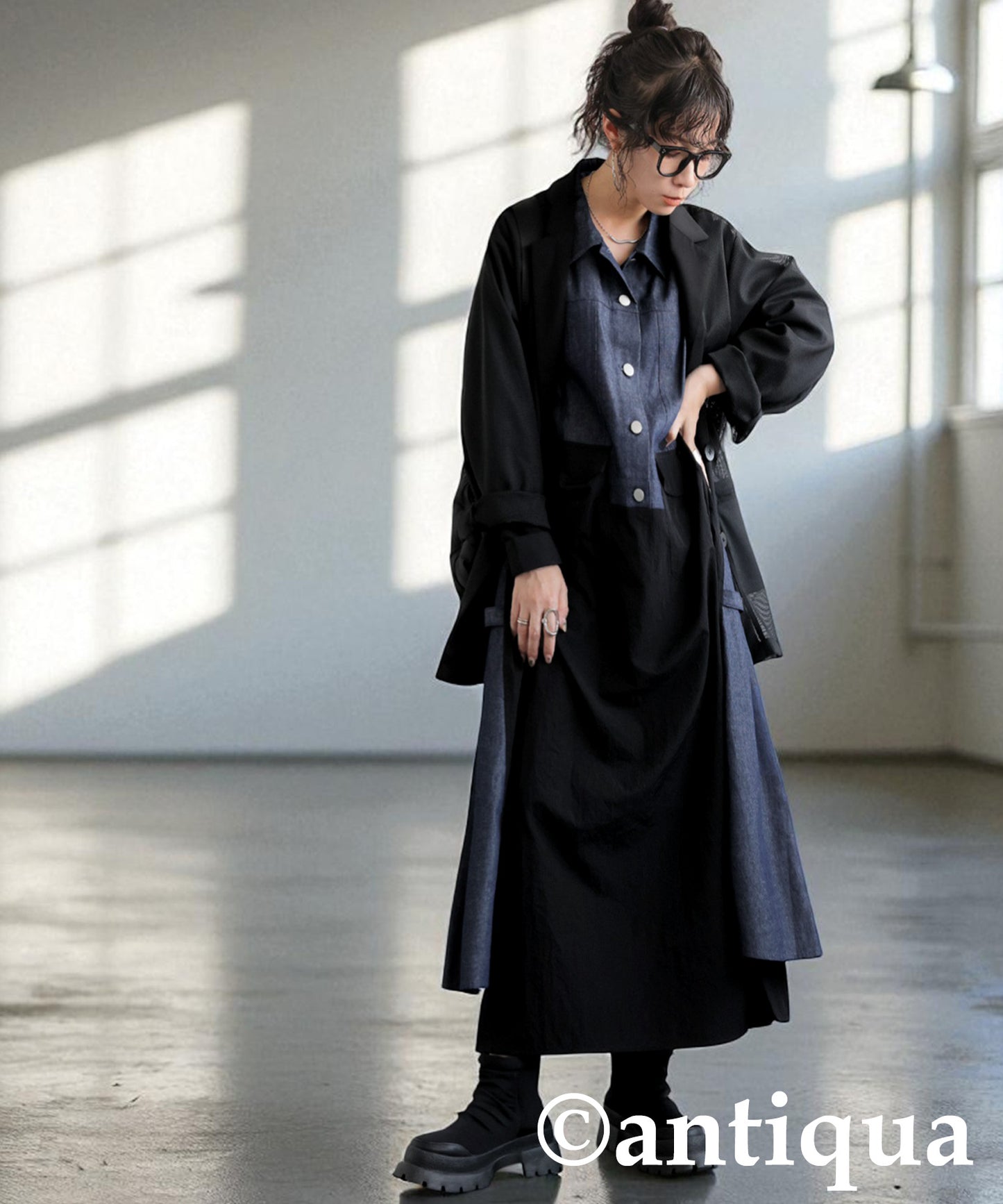 Denim Shirt Dress Ladies