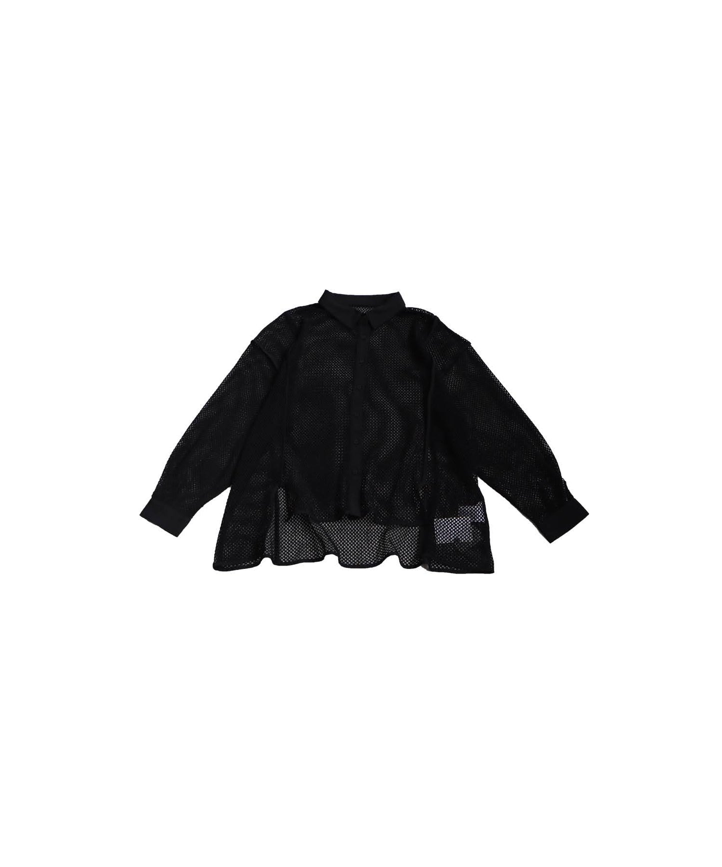 Ladies Mesh Switching Shirt