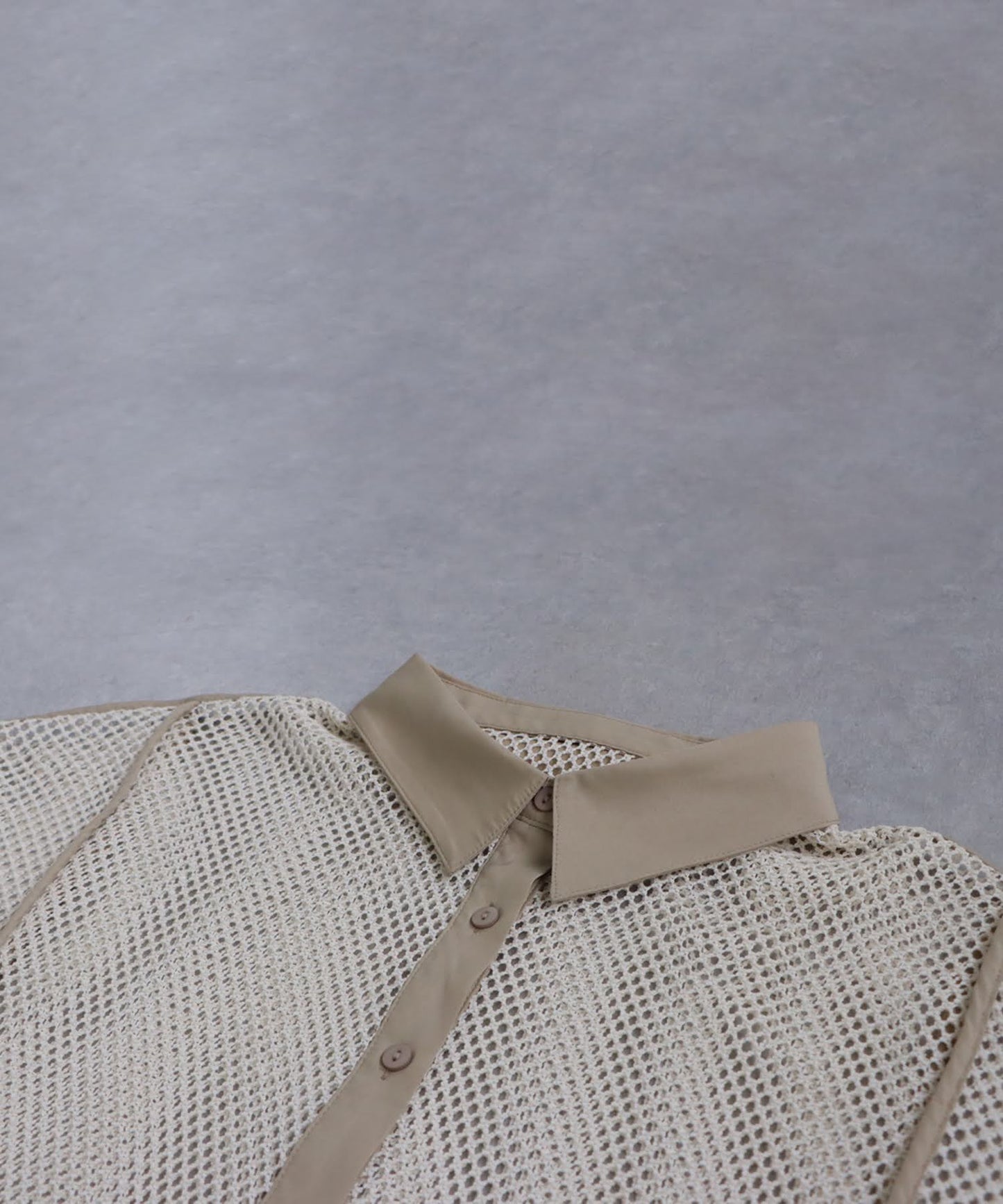 Ladies Mesh Switching Shirt