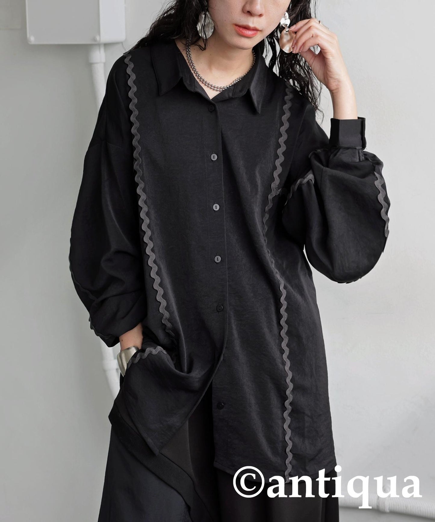 Ladies Color Matching Shirt