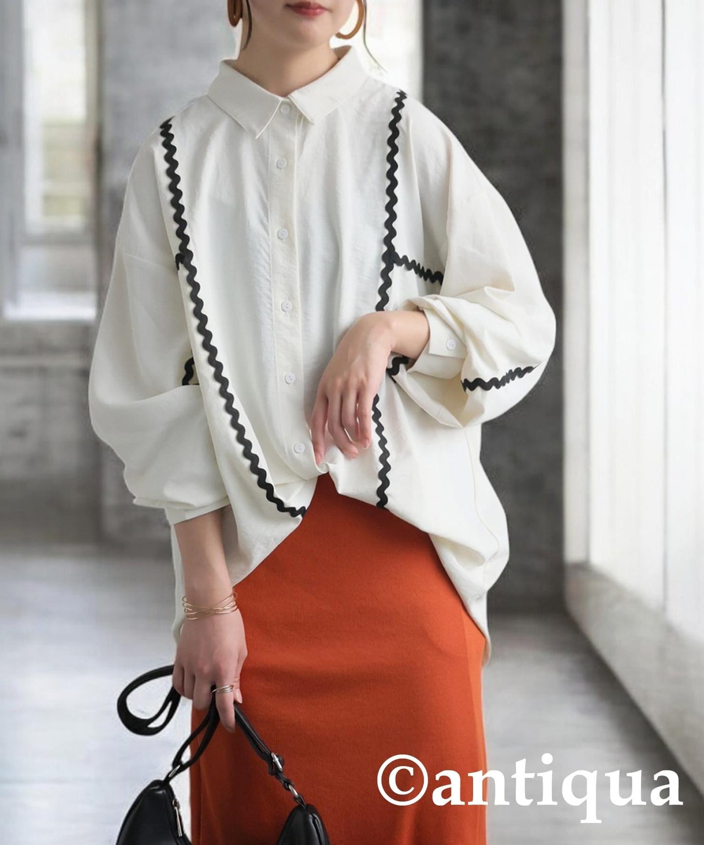 Ladies Color Matching Shirt