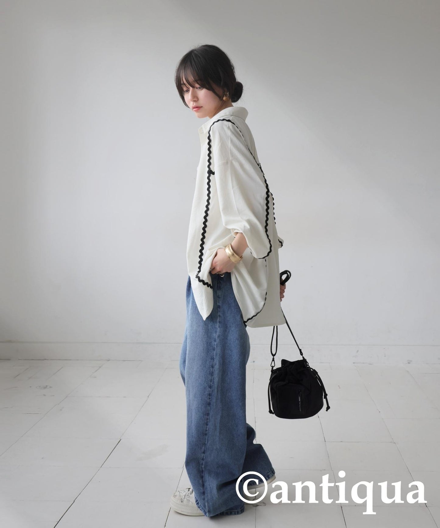 Ladies Color Matching Shirt