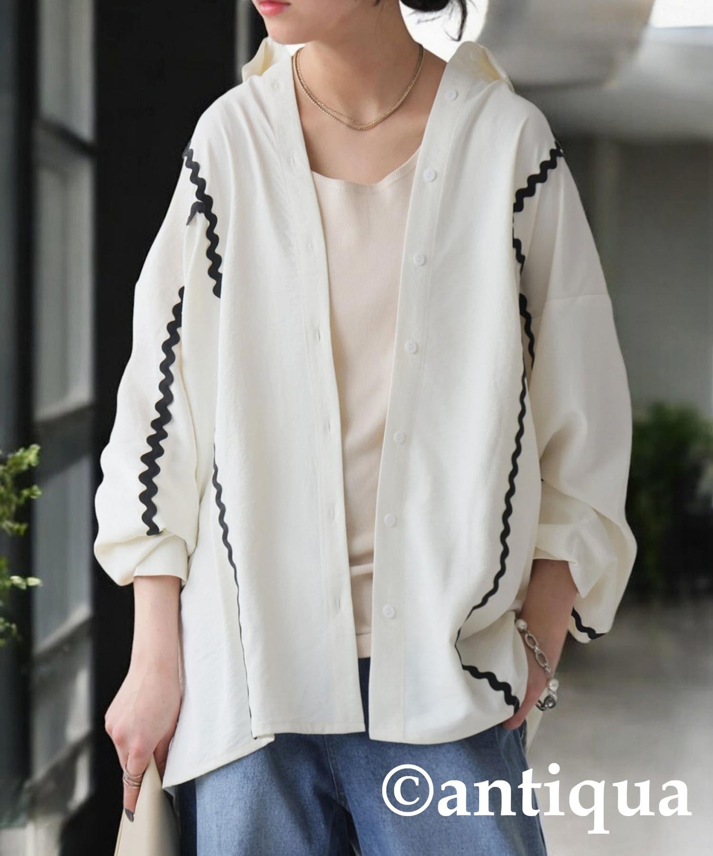 Ladies Color Matching Shirt