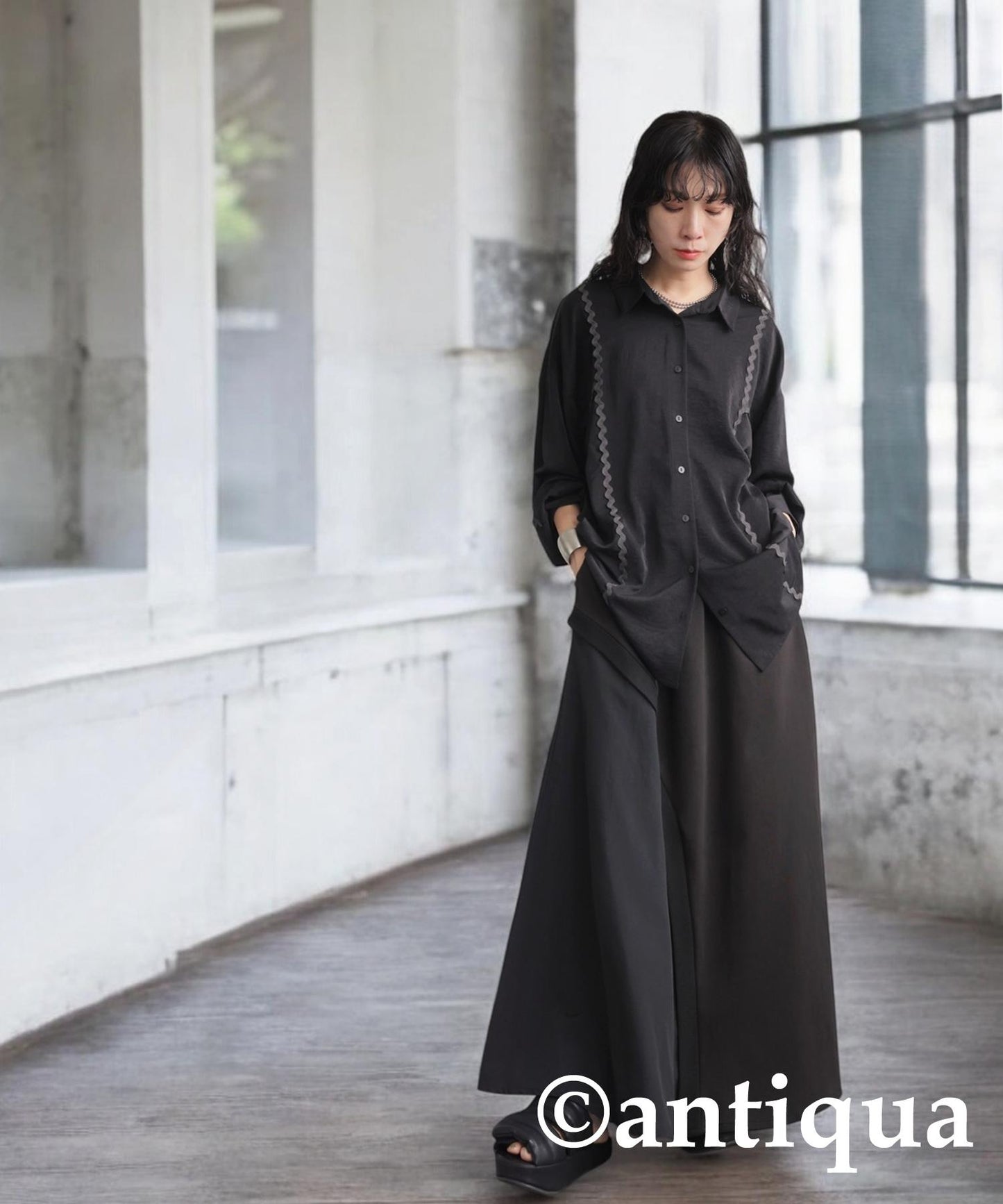 Ladies Color Matching Shirt