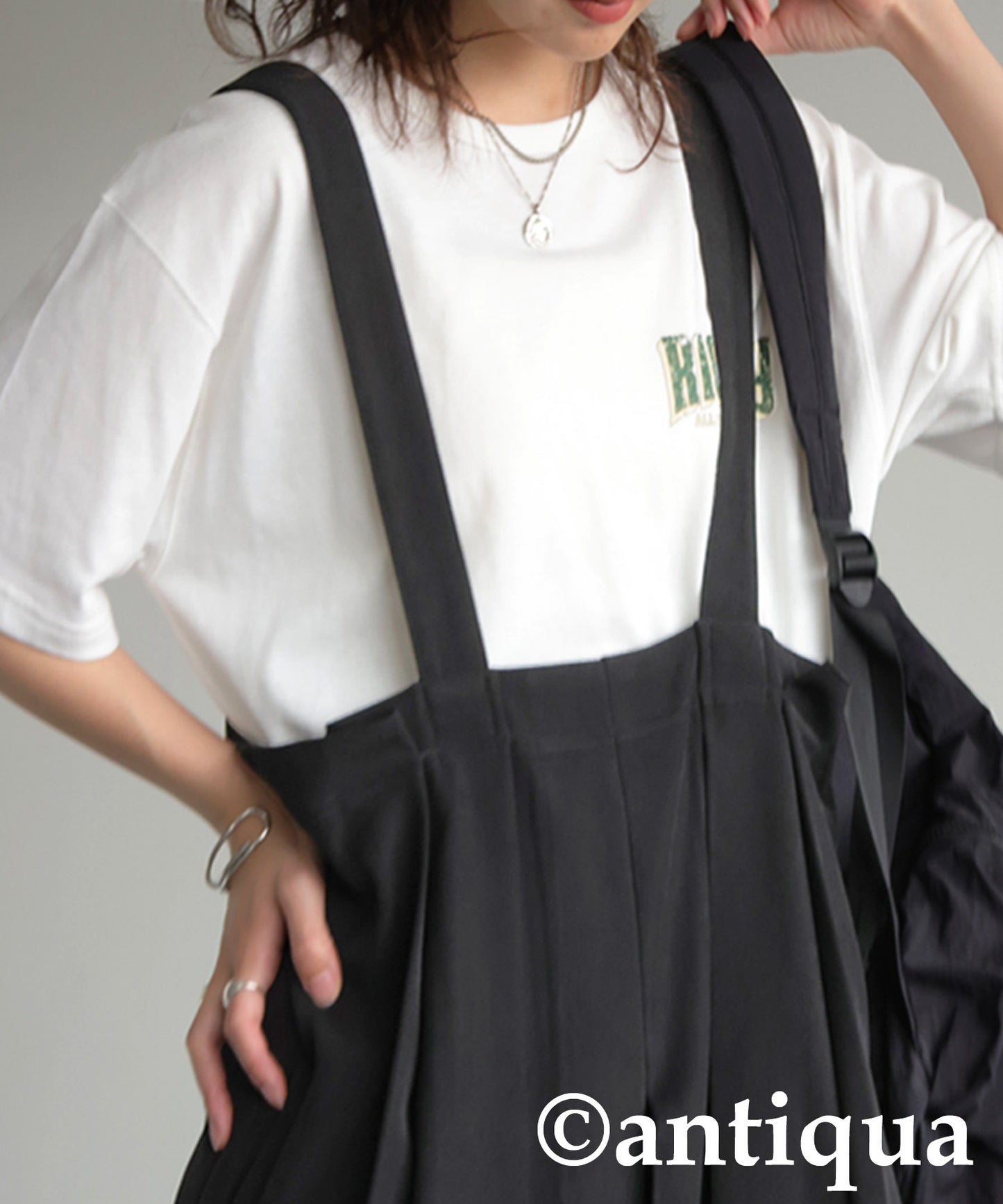 Ladies Wide Pleated Overalls