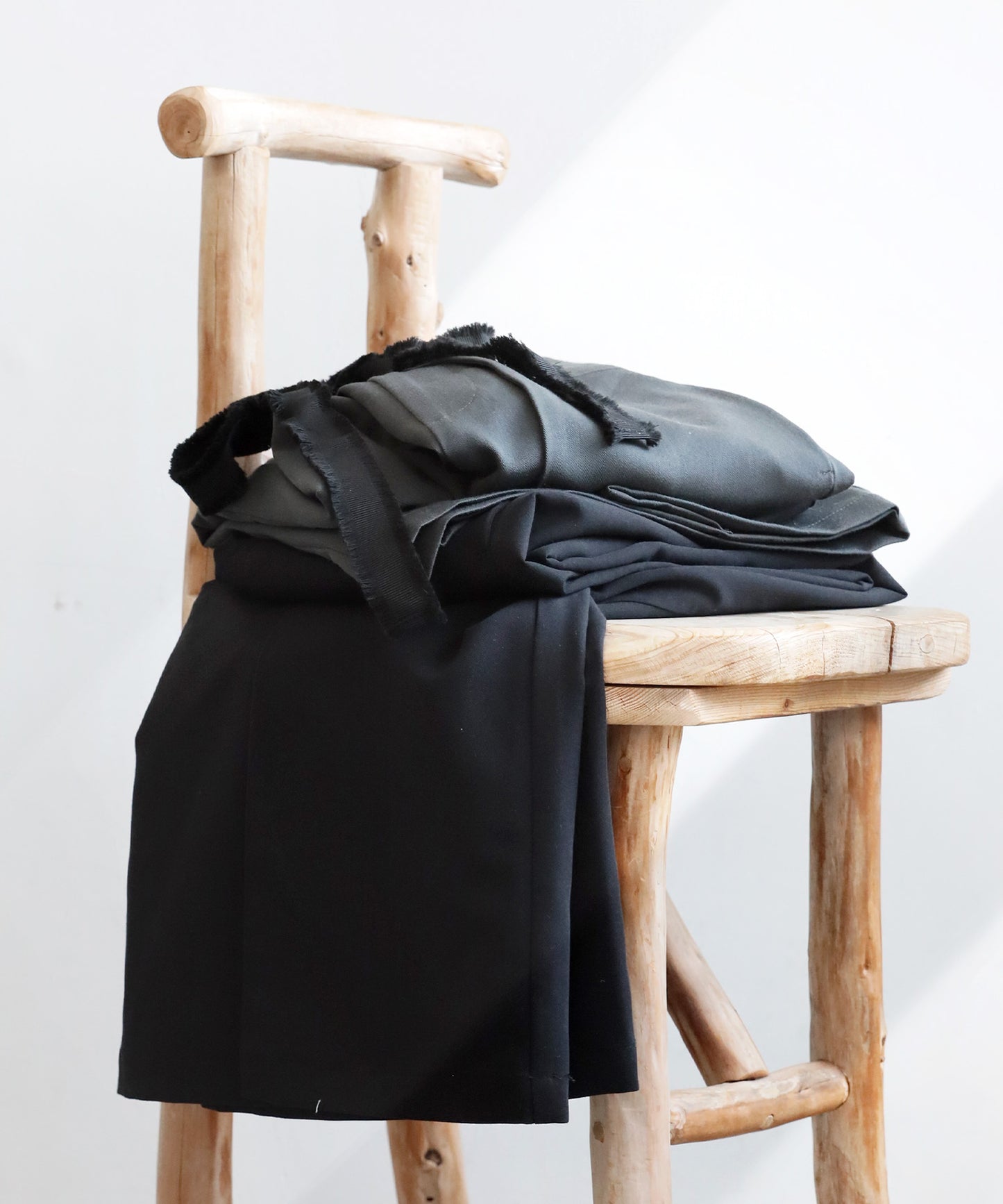 Ladies Layered Wide Pants