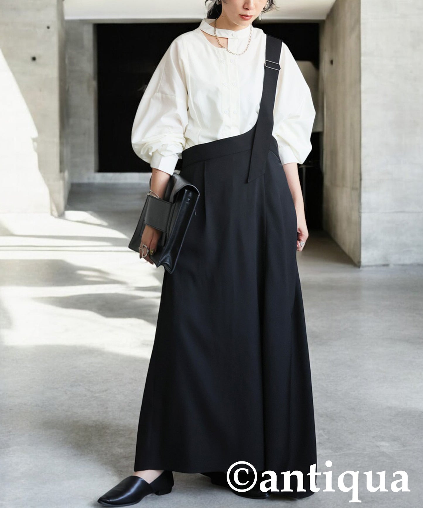 Ladies Asymmetrical Overalls Dress