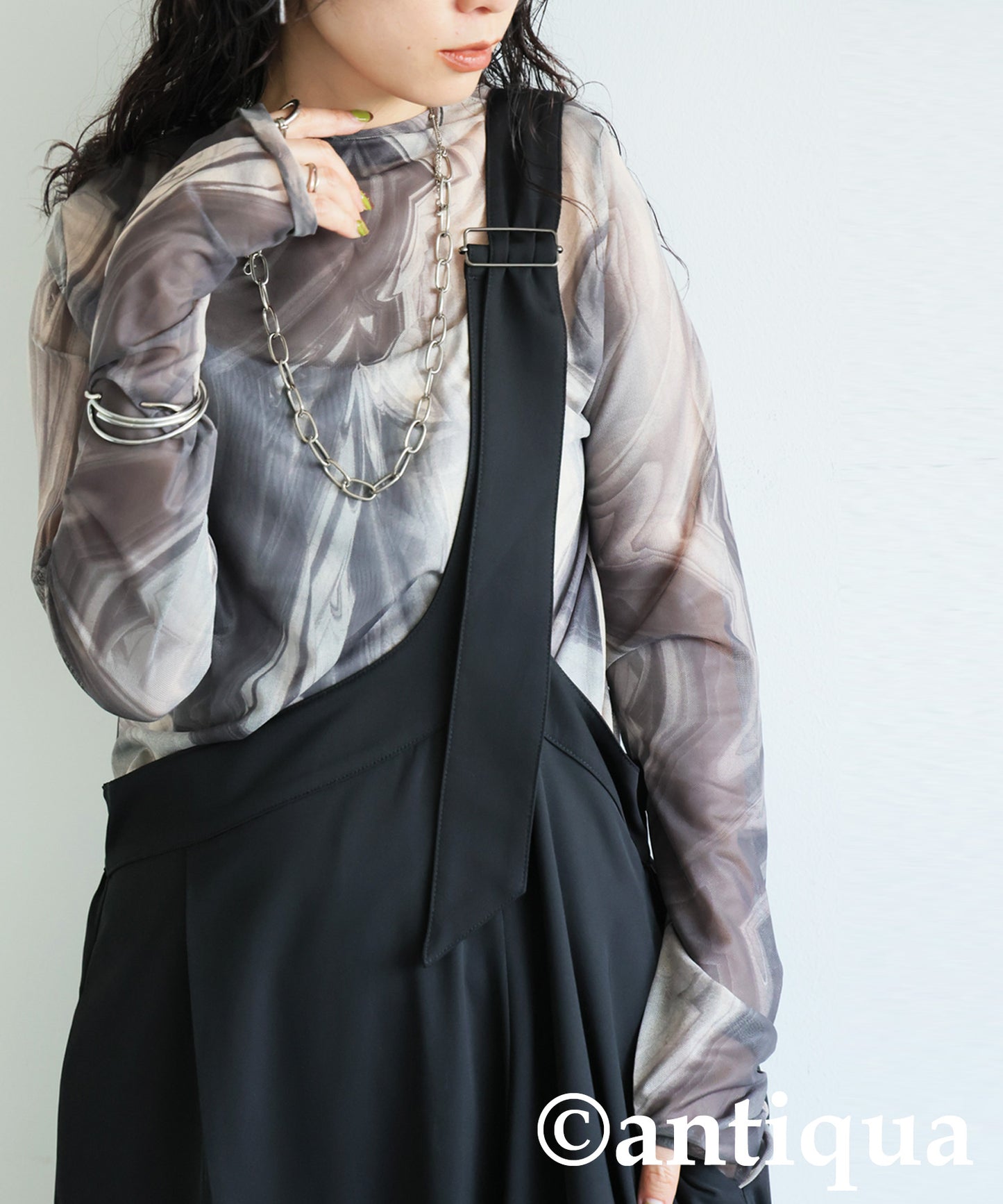 Ladies Asymmetrical Overalls Dress