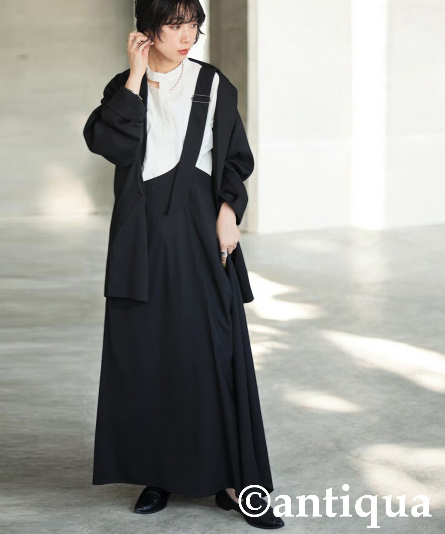 Ladies Asymmetrical Overalls Dress
