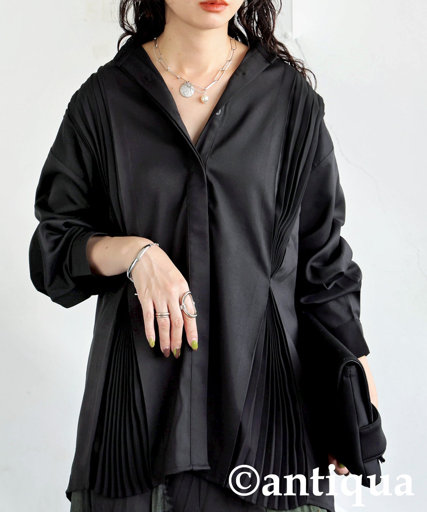 Pleated Tuck Shirt Ladies