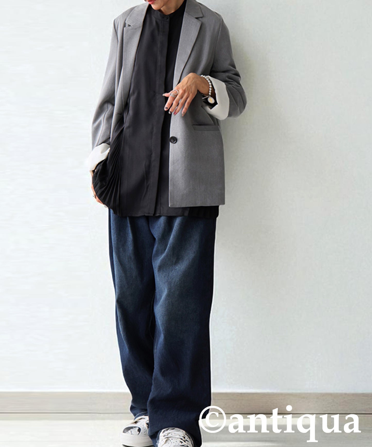 Pleated Tuck Shirt Ladies