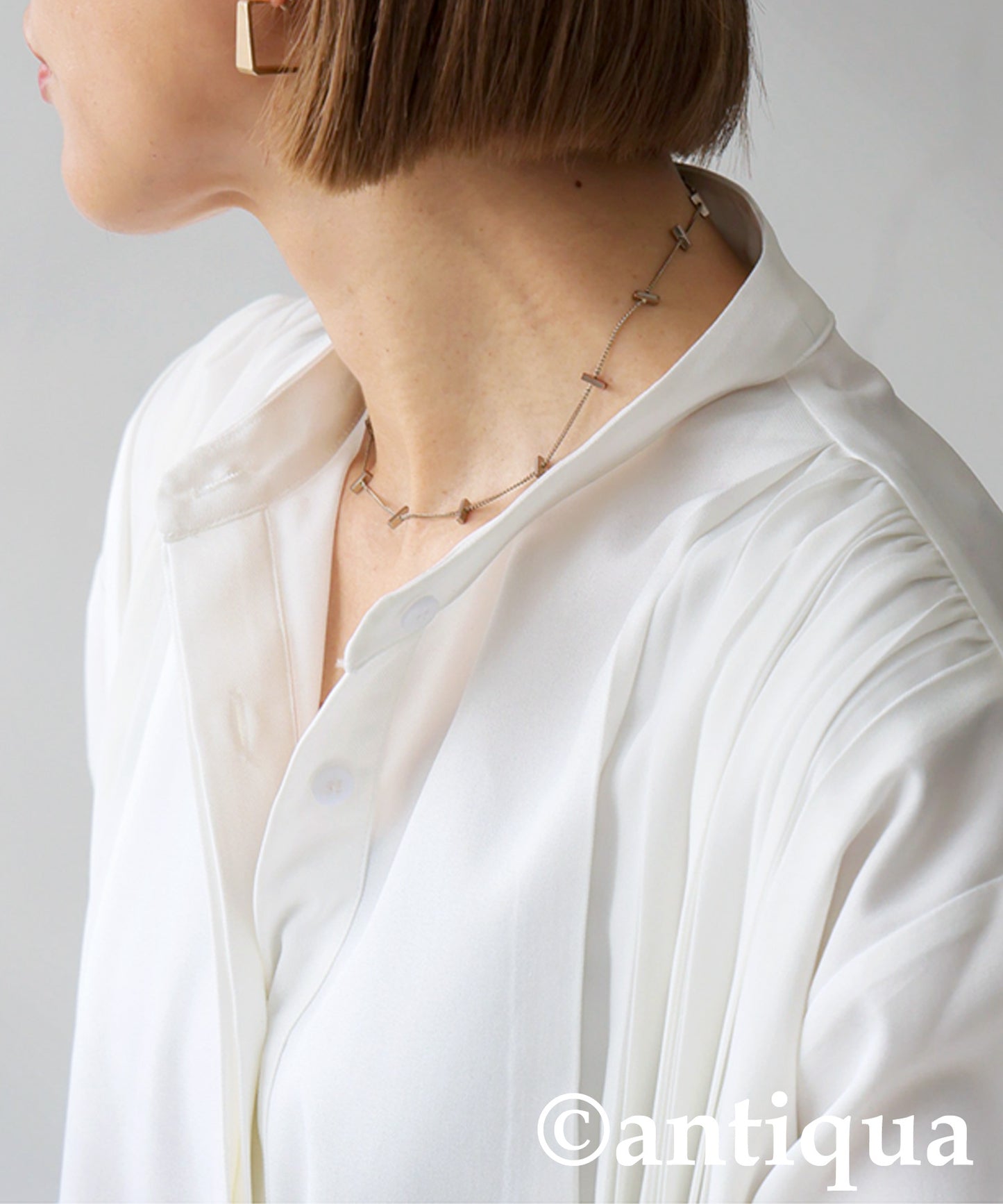 Pleated Tuck Shirt Ladies