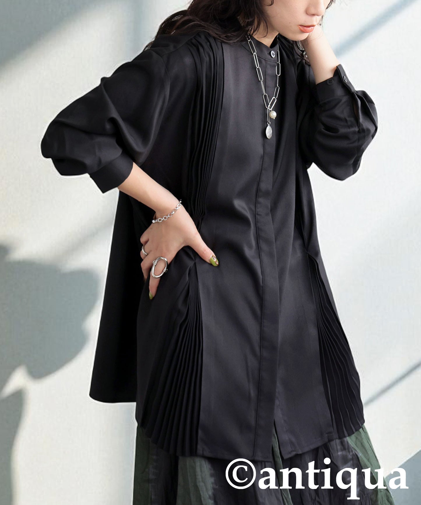 Pleated Tuck Shirt Ladies