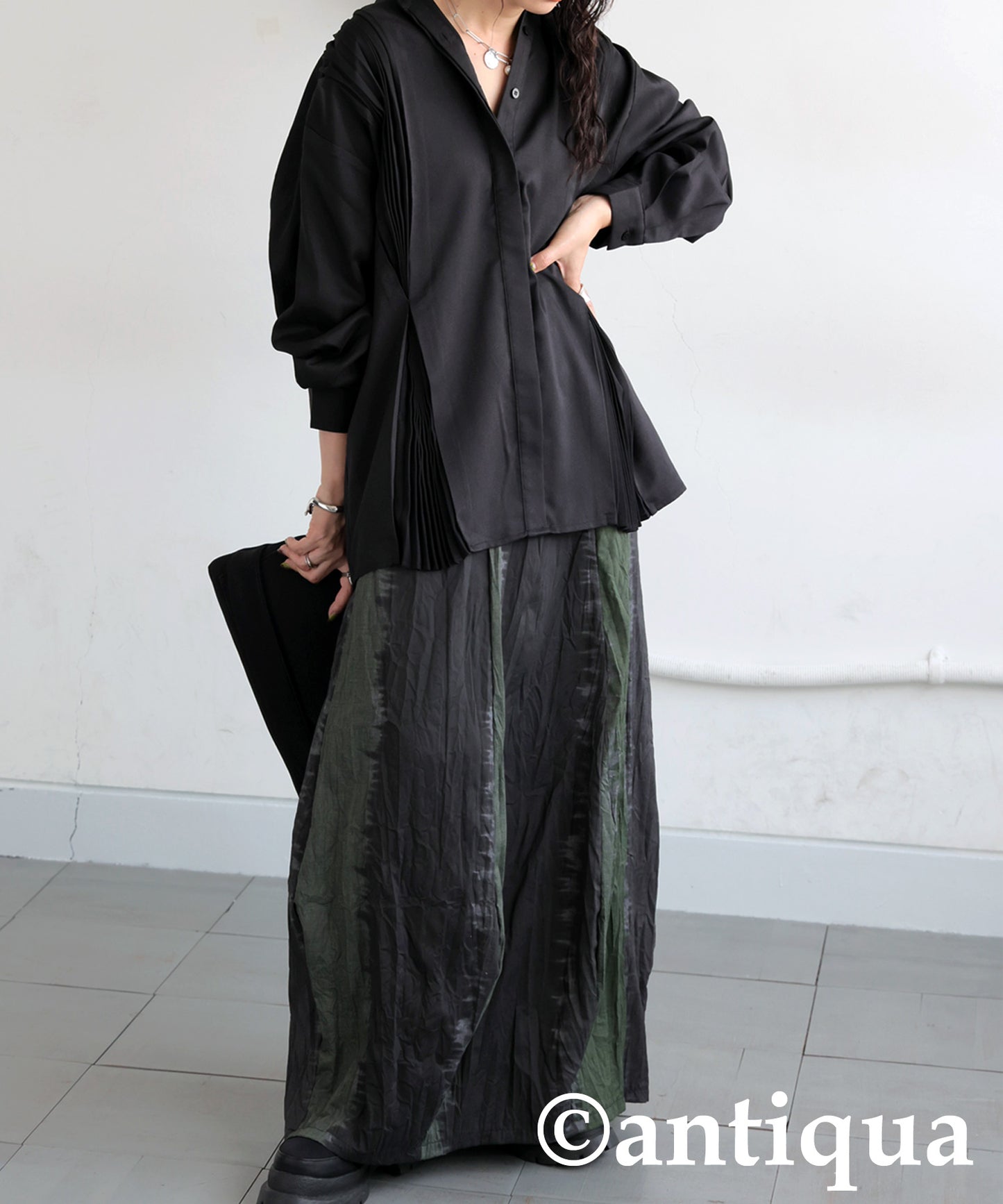 Pleated Tuck Shirt Ladies