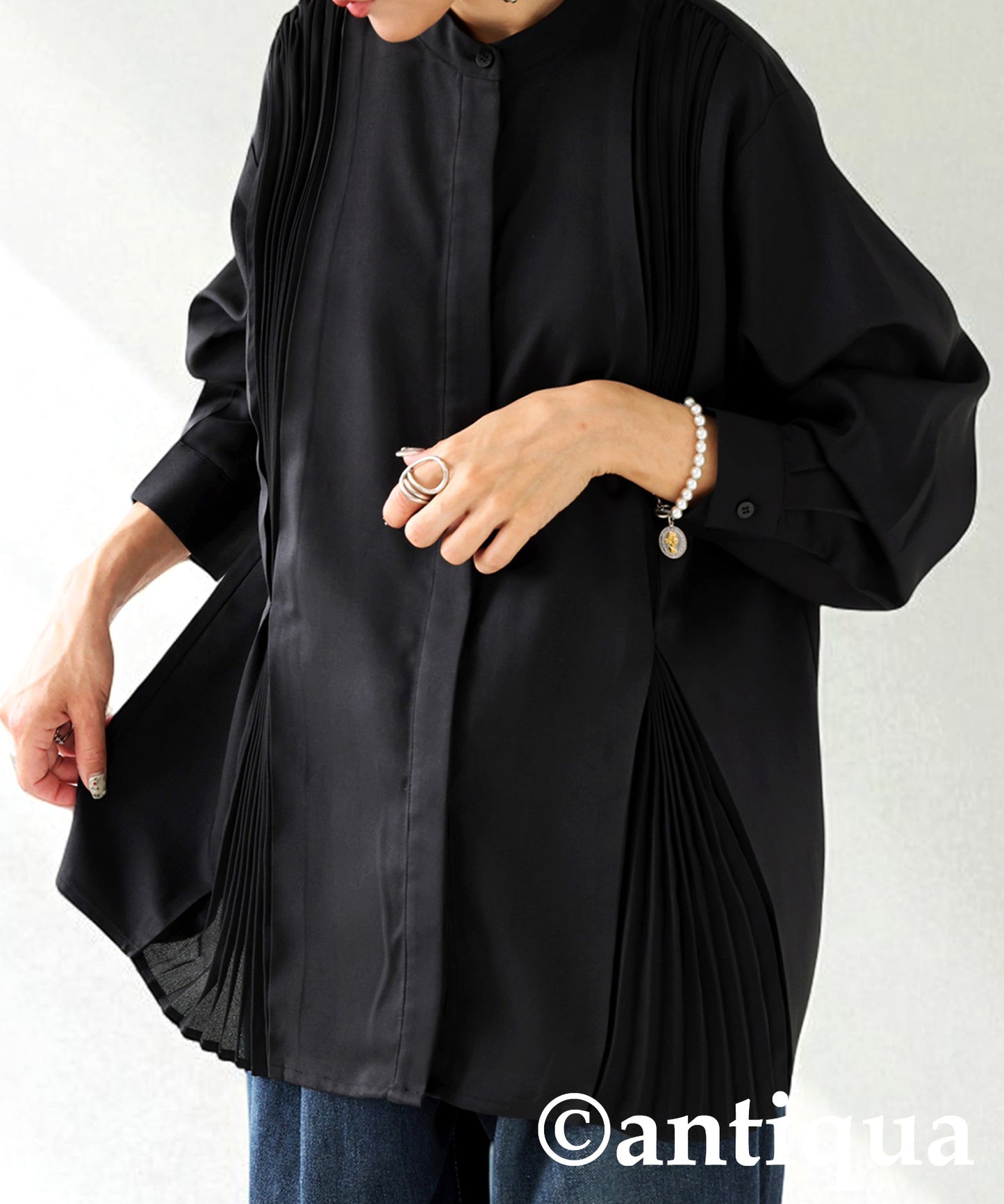 Pleated Tuck Shirt Ladies