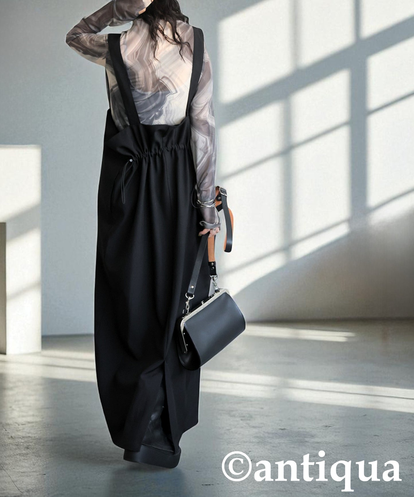 Ladies Drawstring Overalls