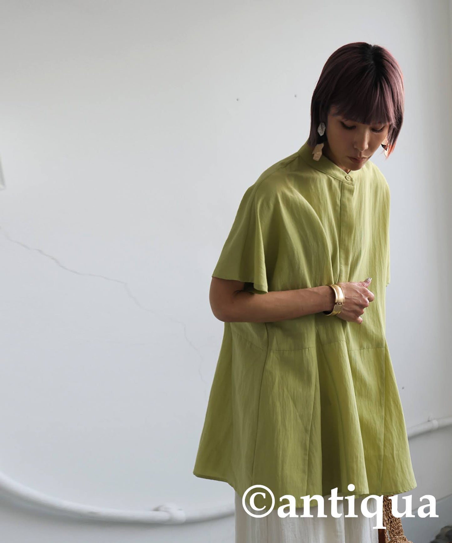 Ladies Peplum Silhouette Shirt