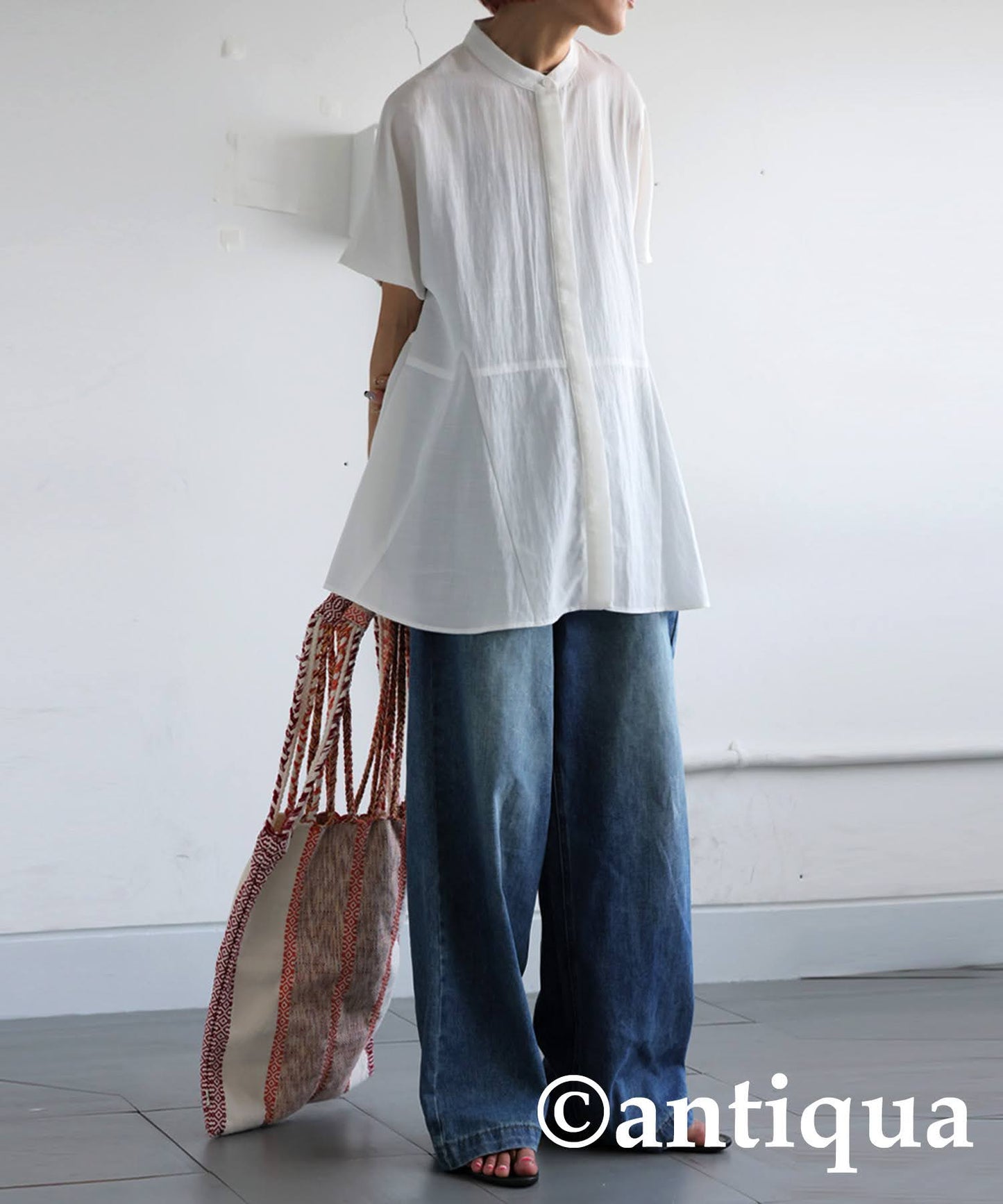 Ladies Peplum Silhouette Shirt