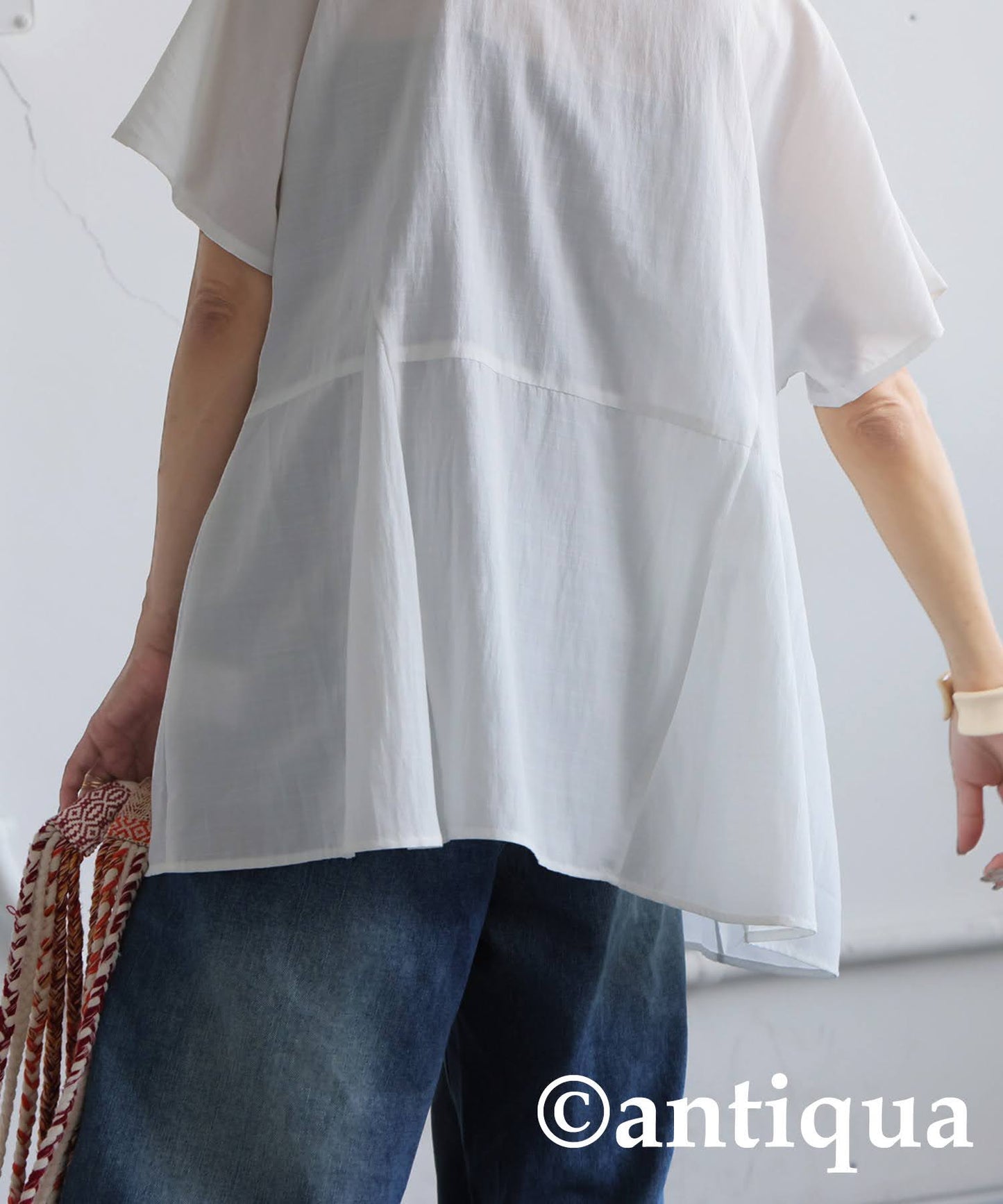 Ladies Peplum Silhouette Shirt