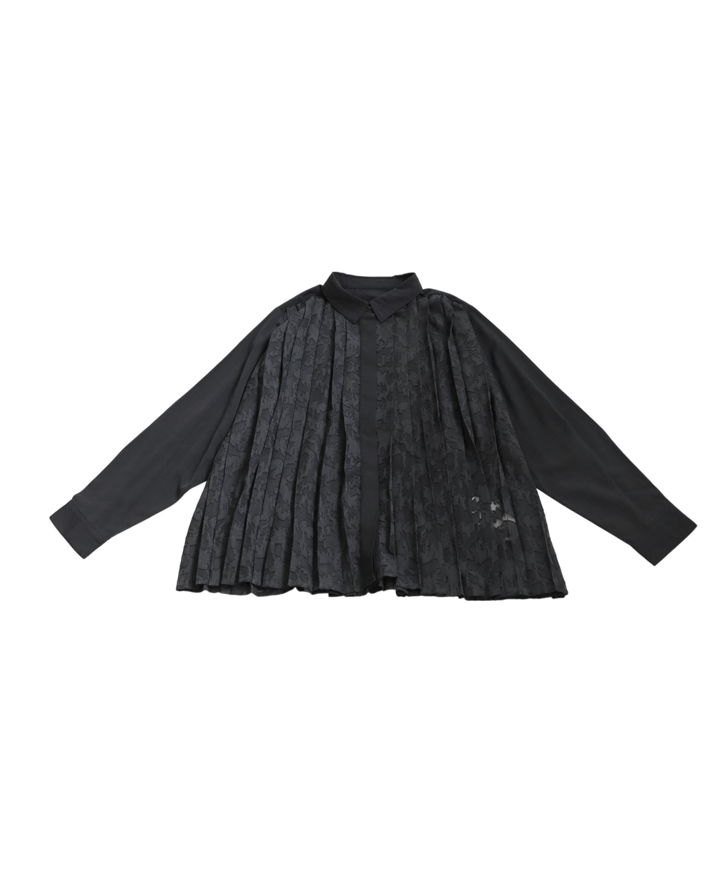 Ladies Lace Pleated Shirt