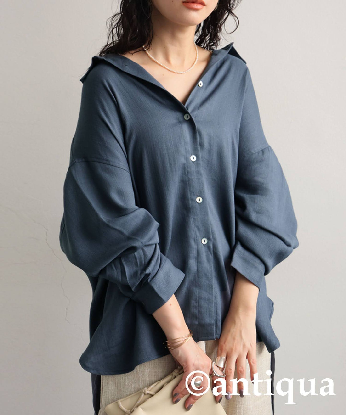 Ladies Linen-Like Shirt