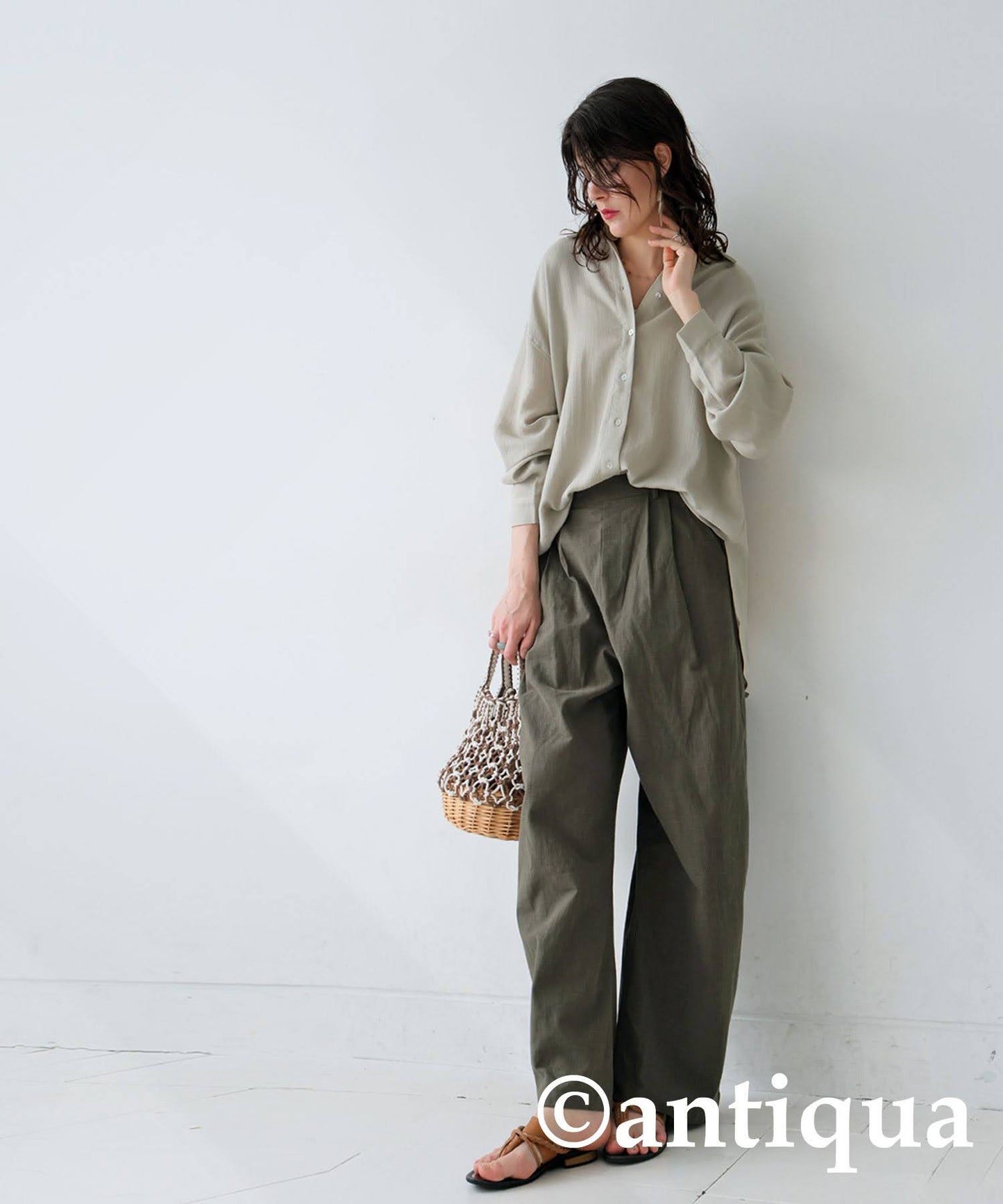 Ladies Linen-Like Shirt