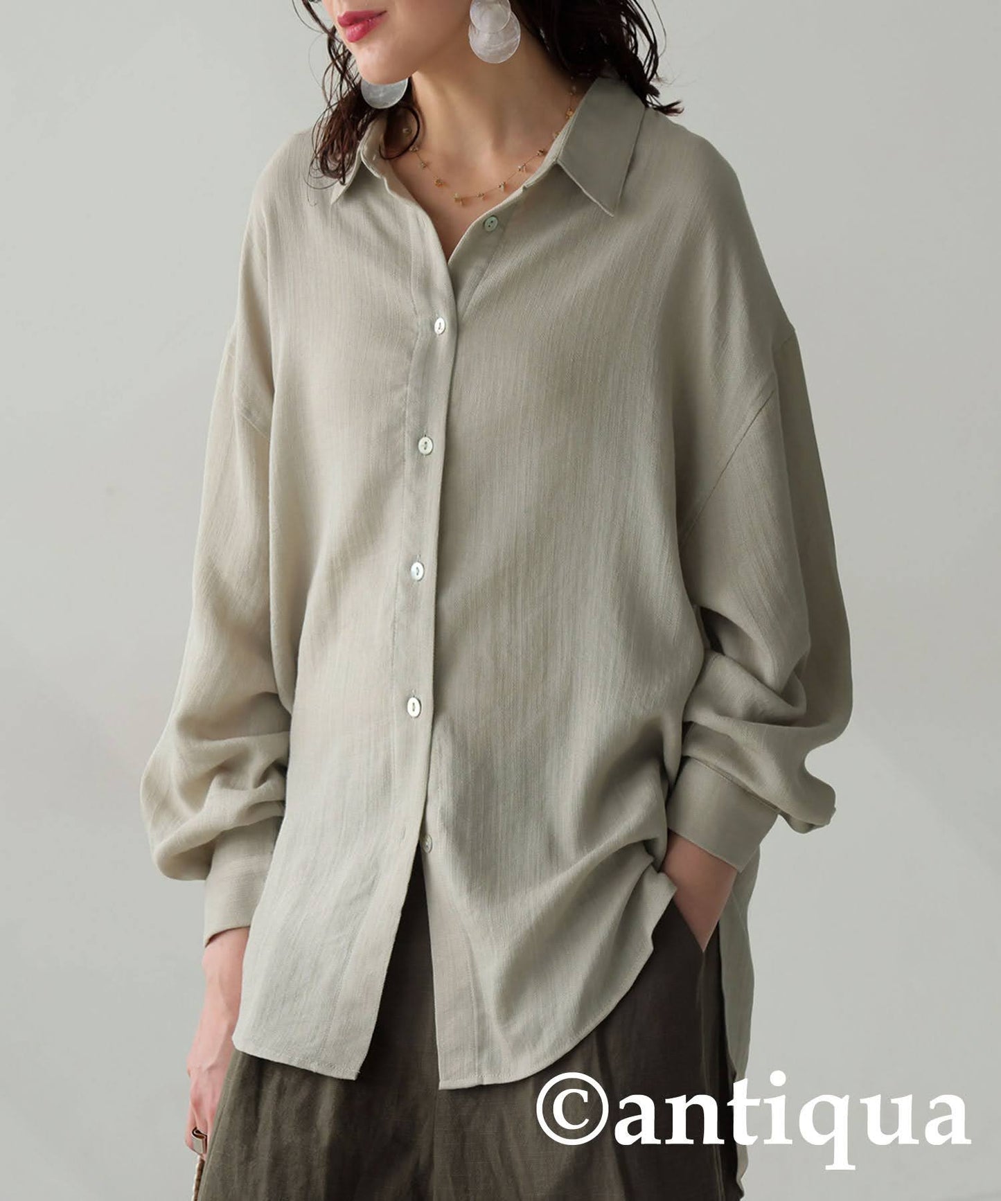 Ladies Linen-Like Shirt