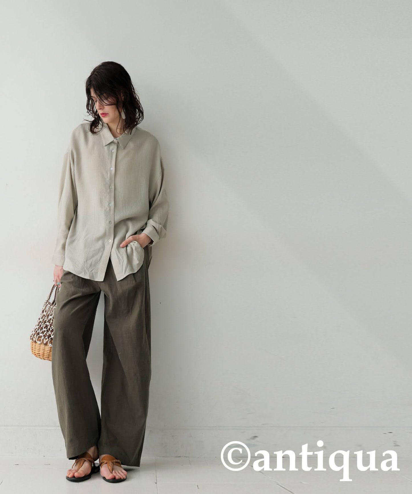 Ladies Linen-Like Shirt