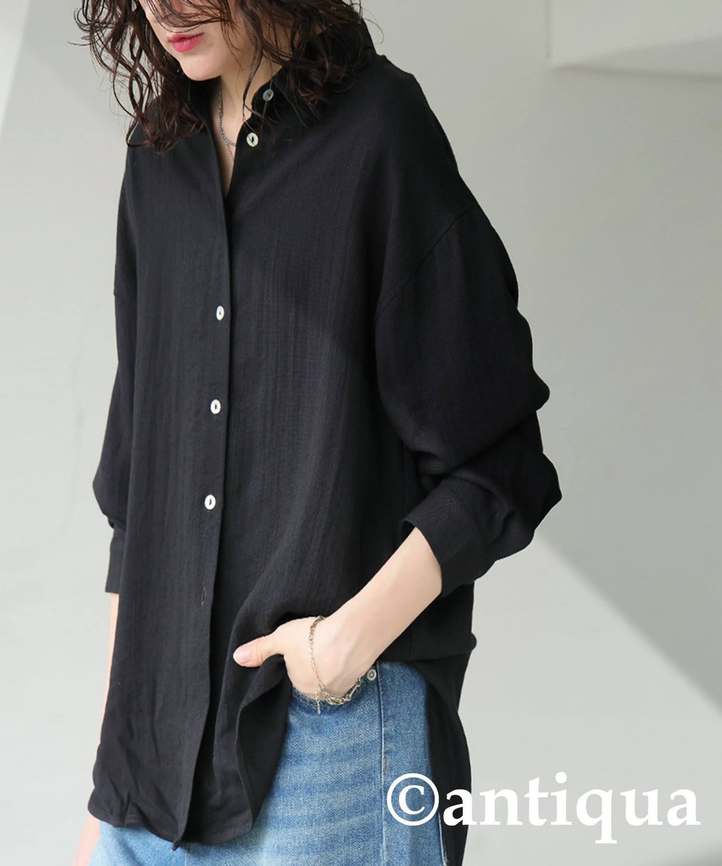 Ladies Linen-Like Shirt