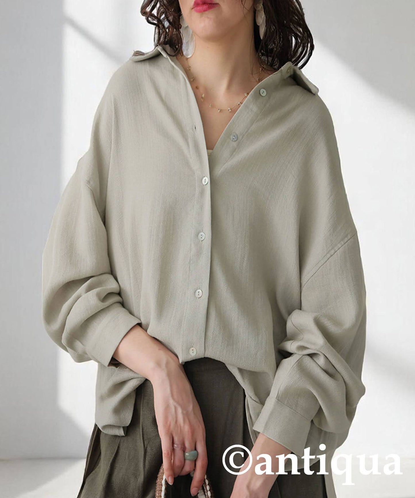 Ladies Linen-Like Shirt