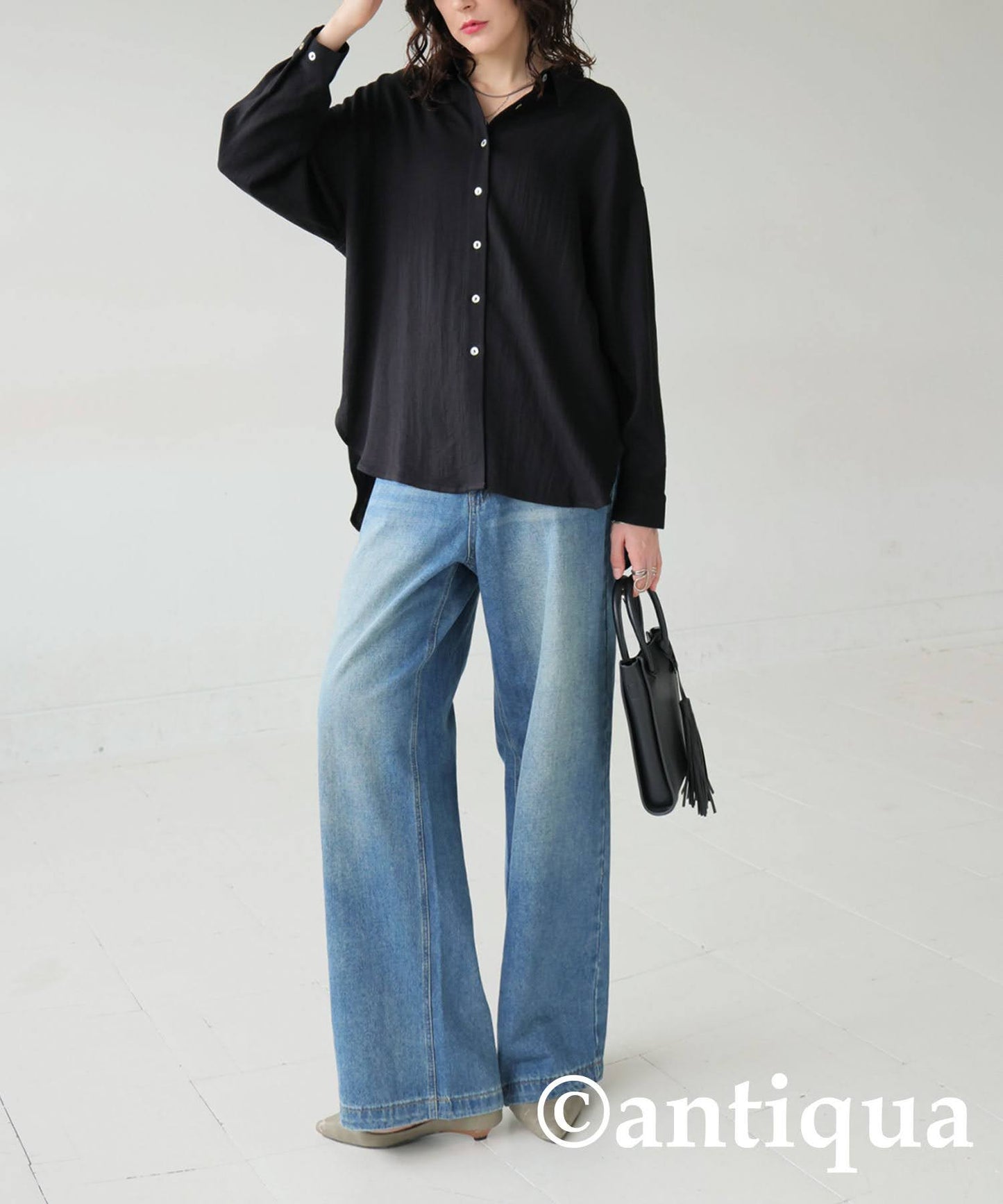 Ladies Linen-Like Shirt