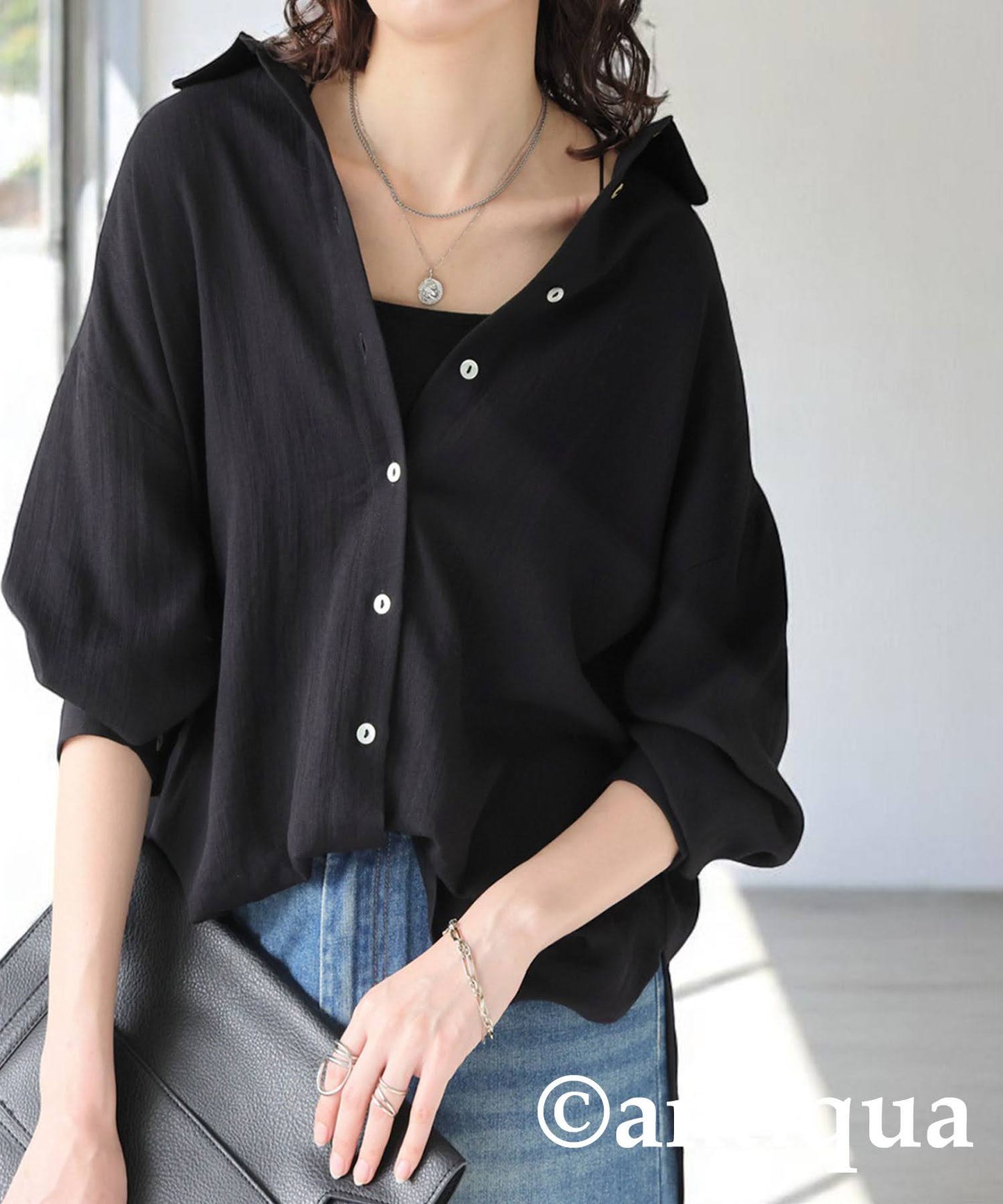 Ladies Linen-Like Shirt