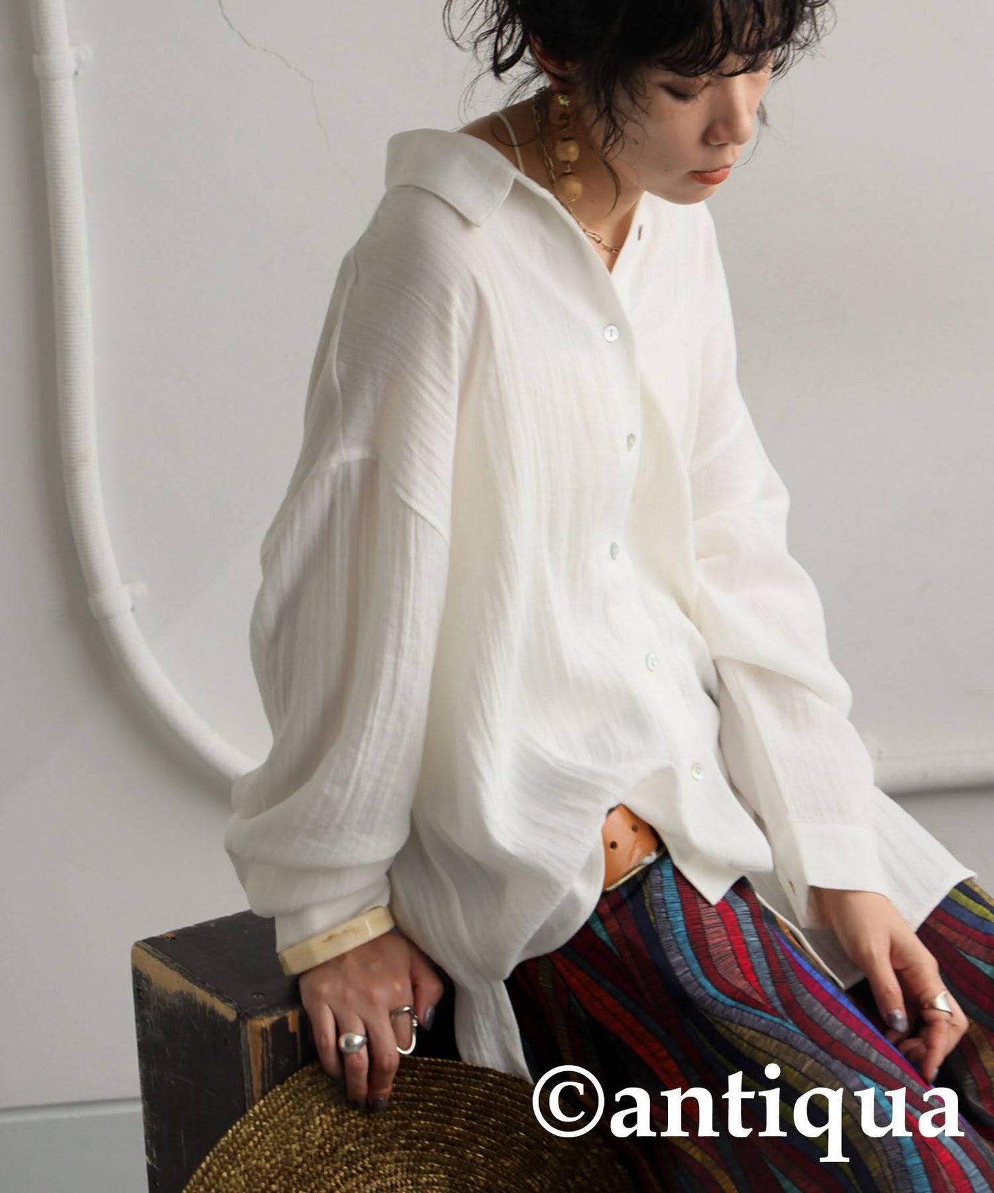 Ladies Linen-Like Shirt