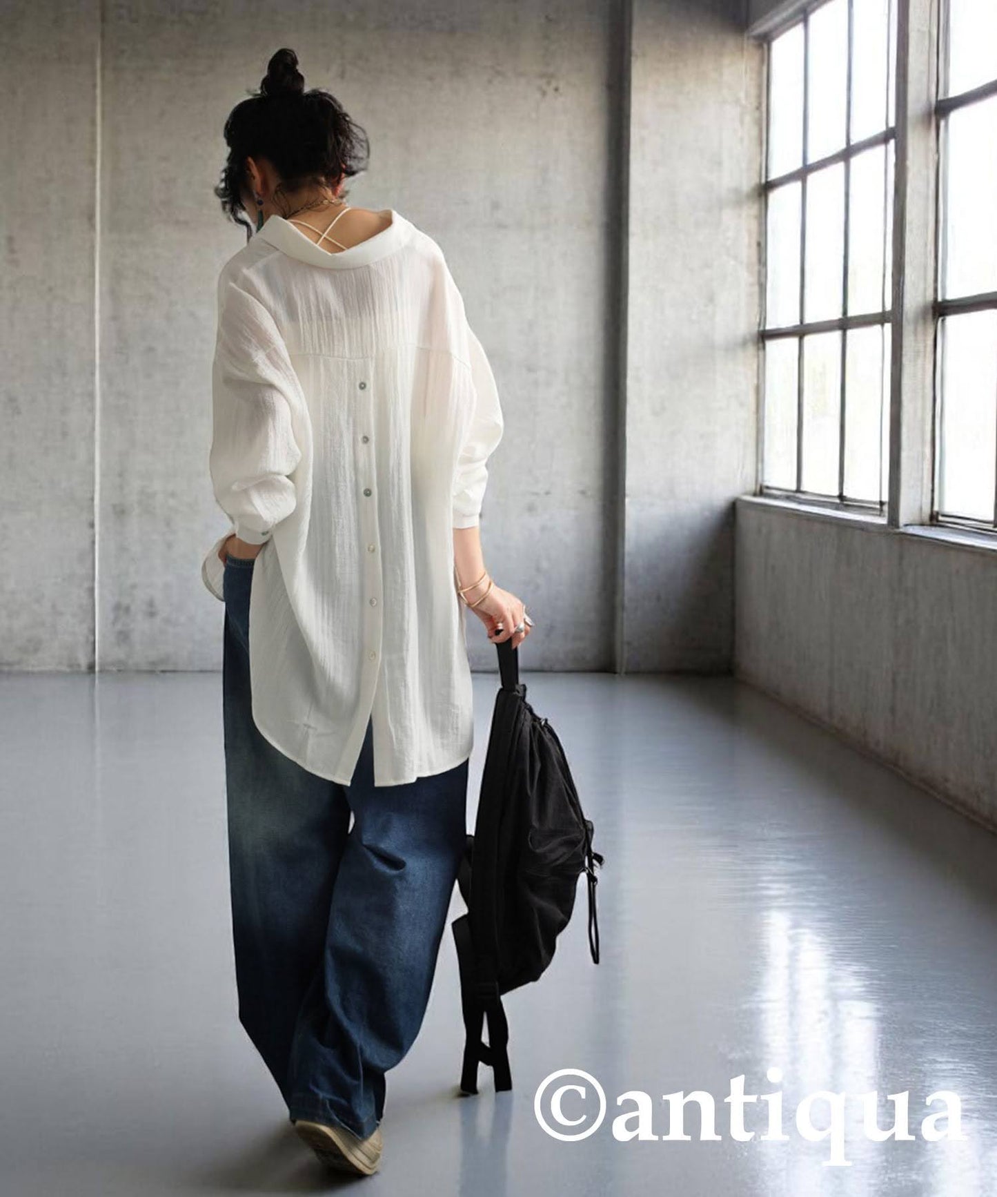 Ladies Linen-Like Shirt