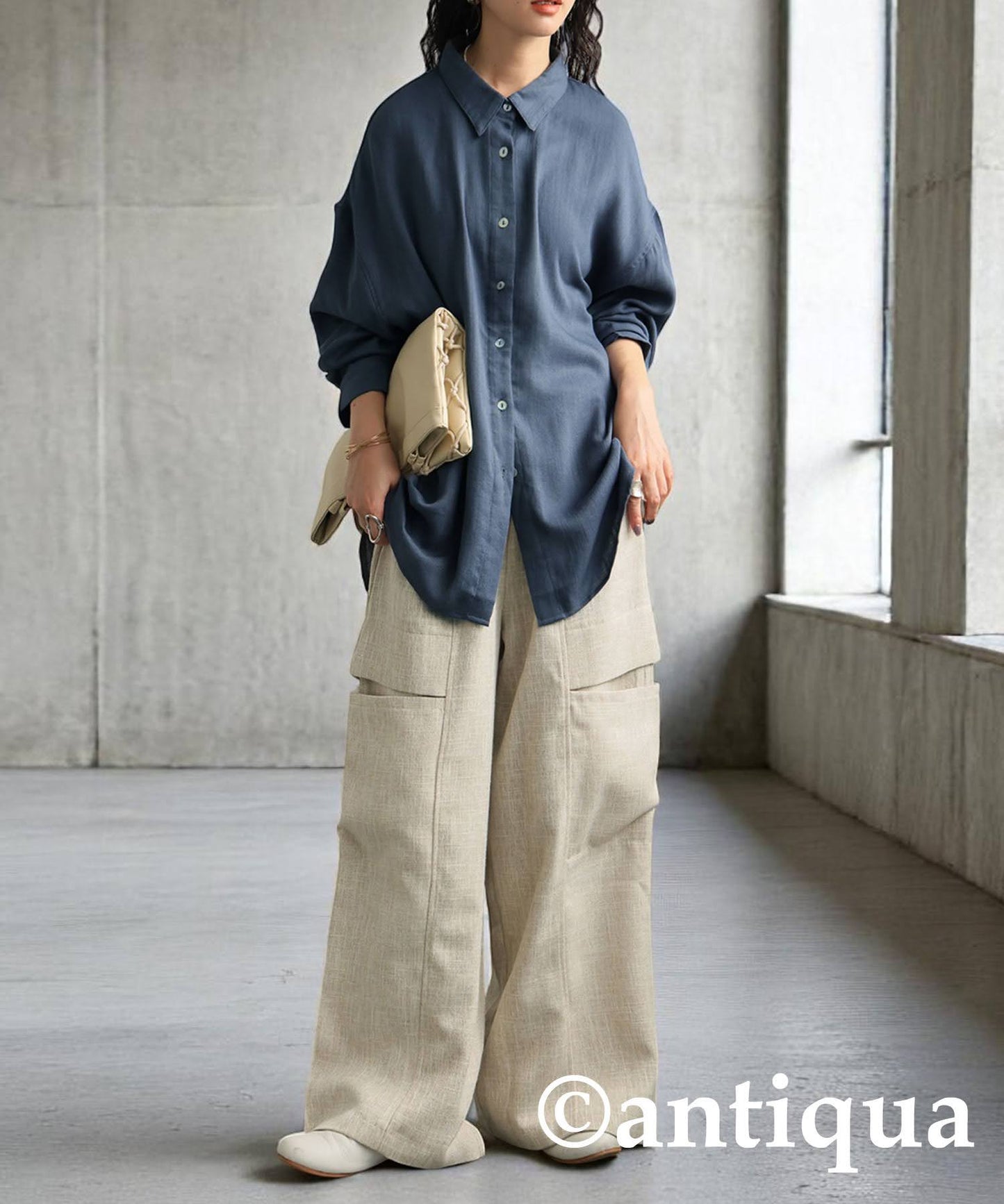 Ladies Linen-Like Shirt