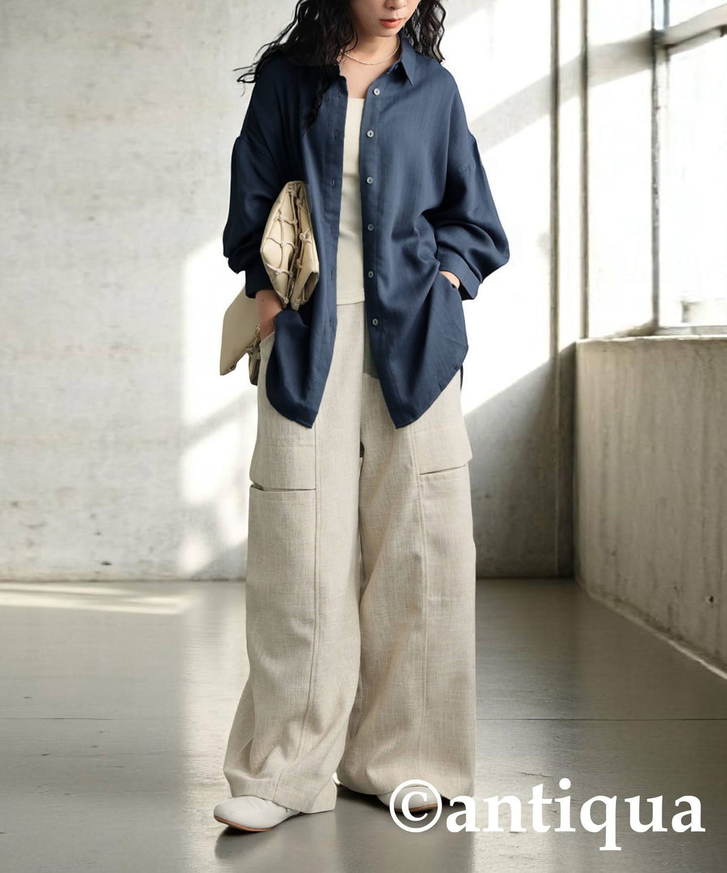 Ladies Linen-Like Shirt