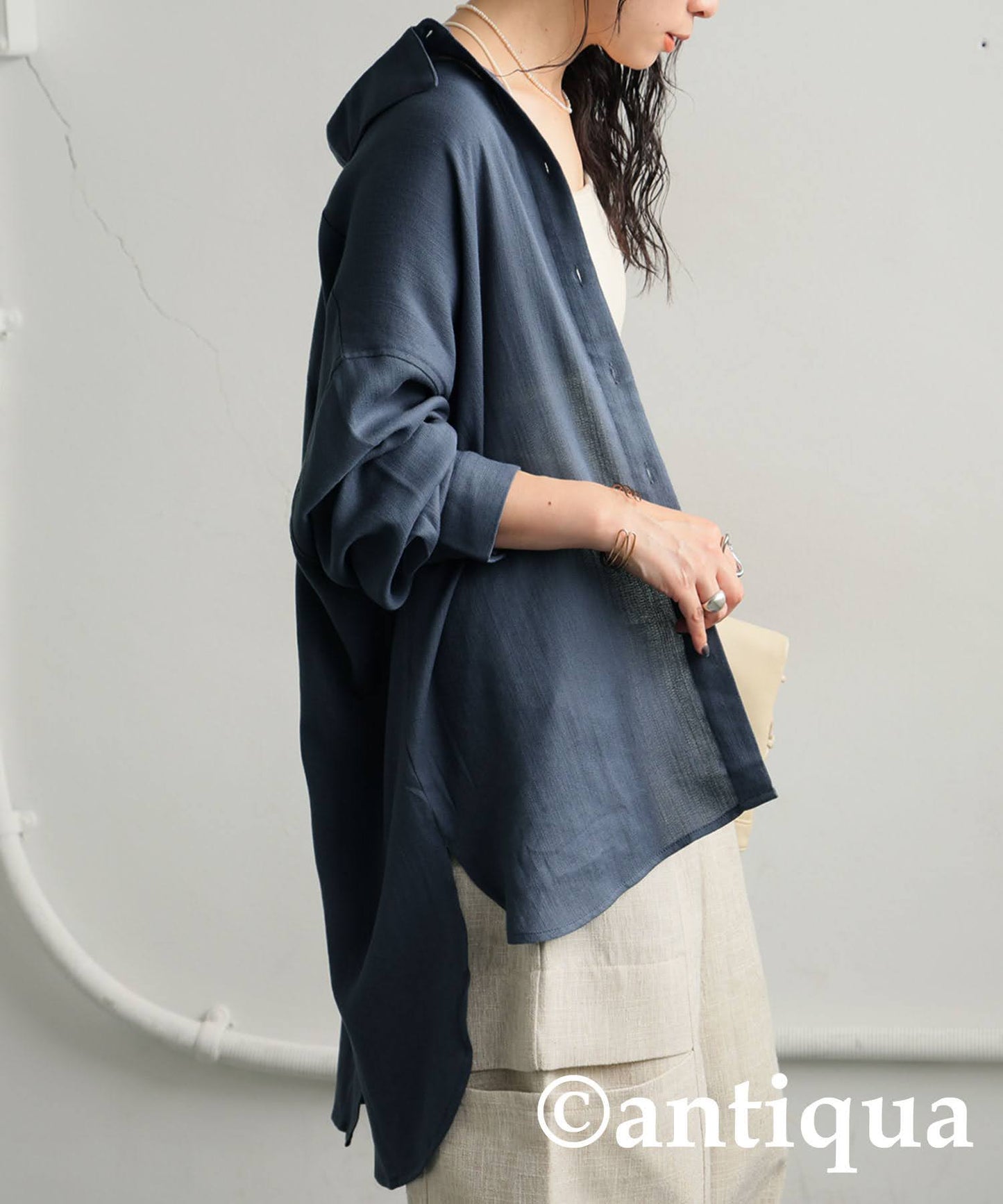 Ladies Linen-Like Shirt