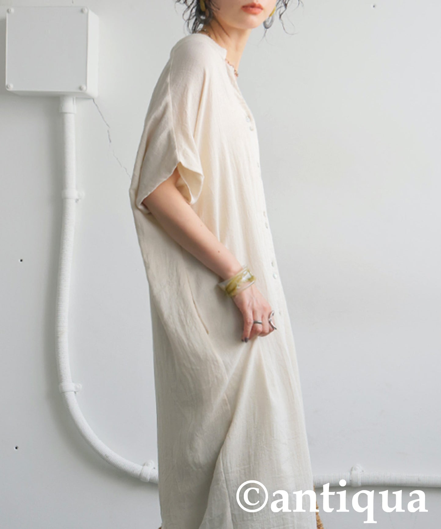 Ladies Linen Touch Dress