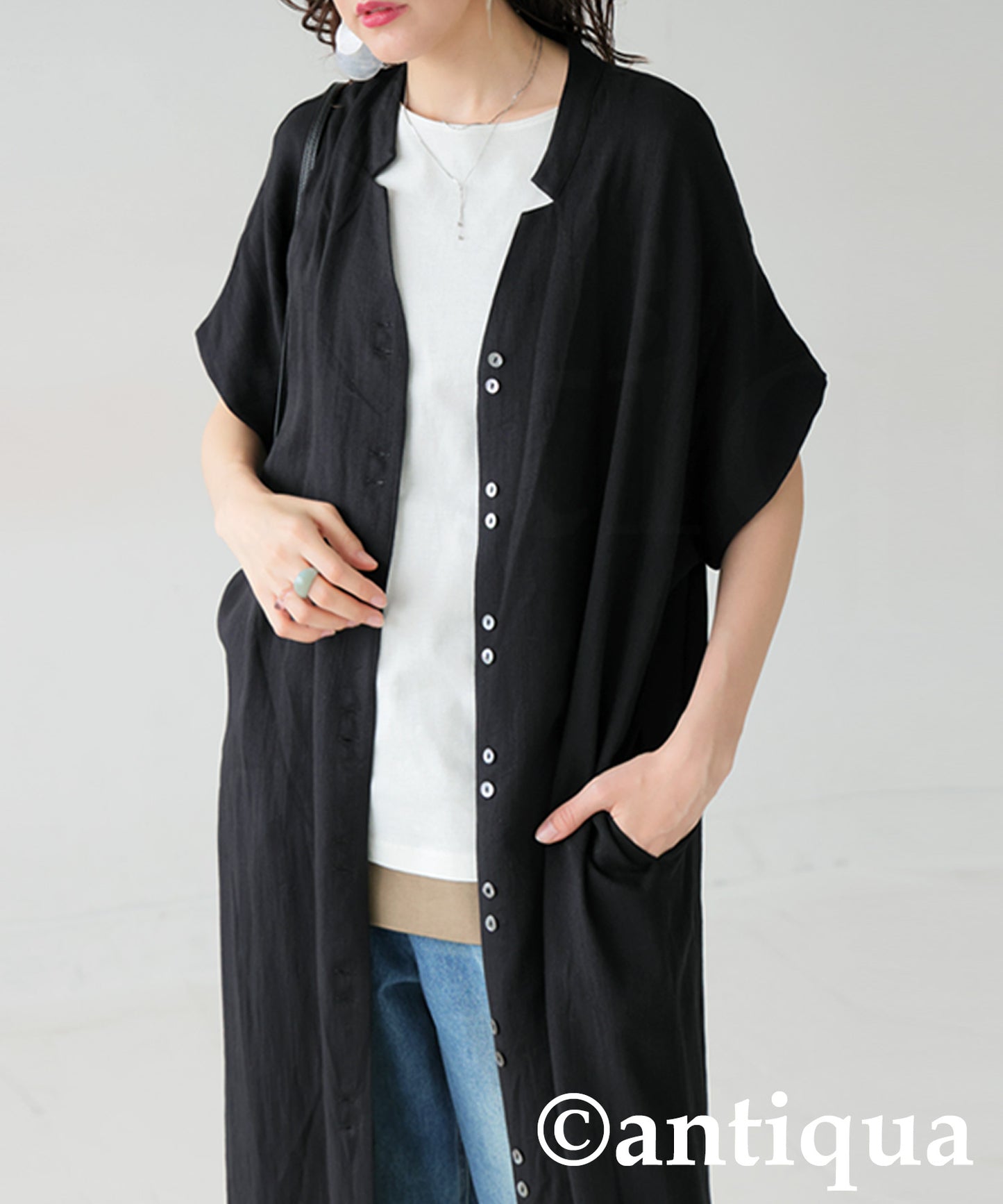 Ladies Linen Touch Dress